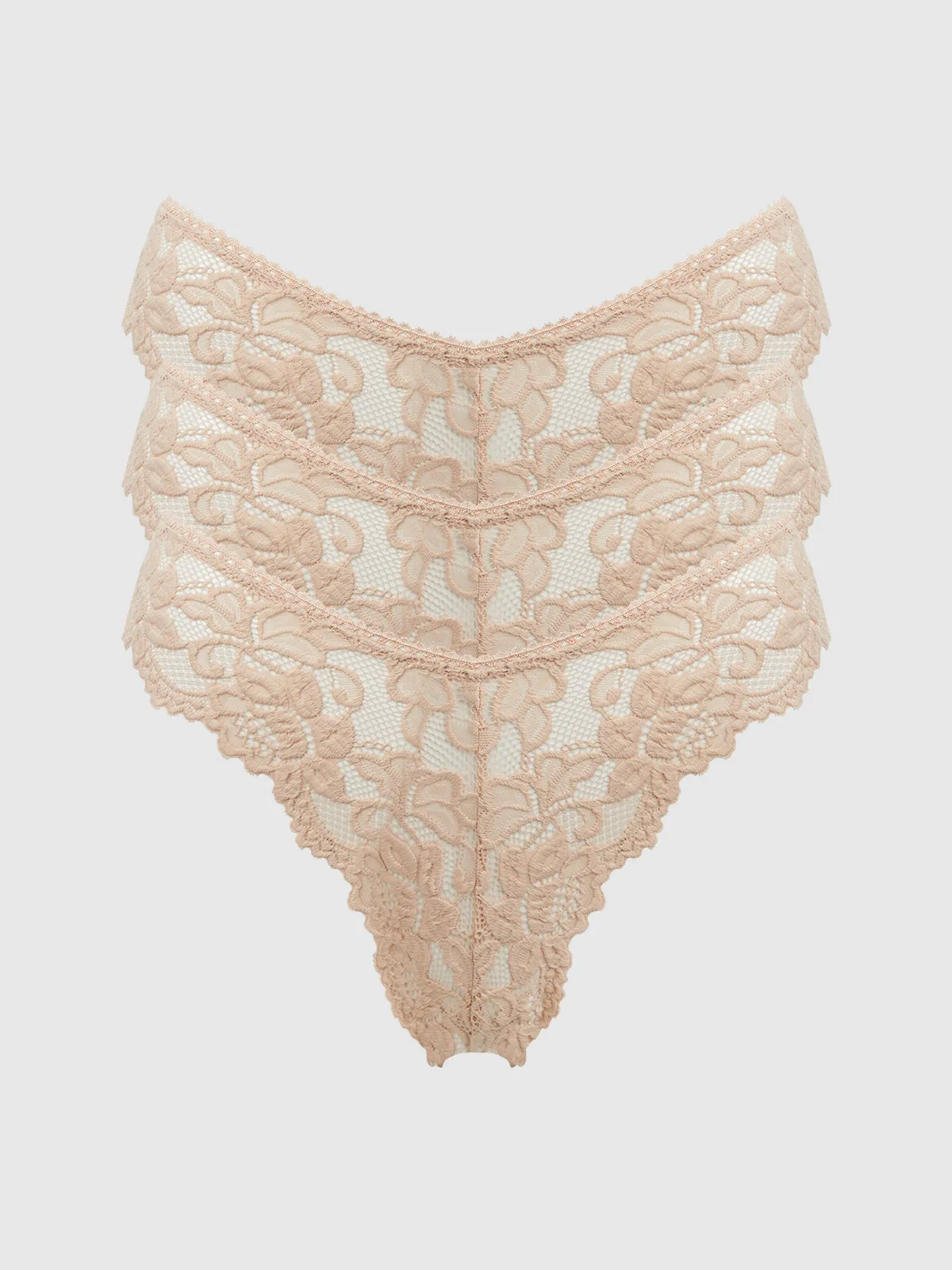 Jessica Lace Tanga 3 Pack sold by Frederick's of Hollywood