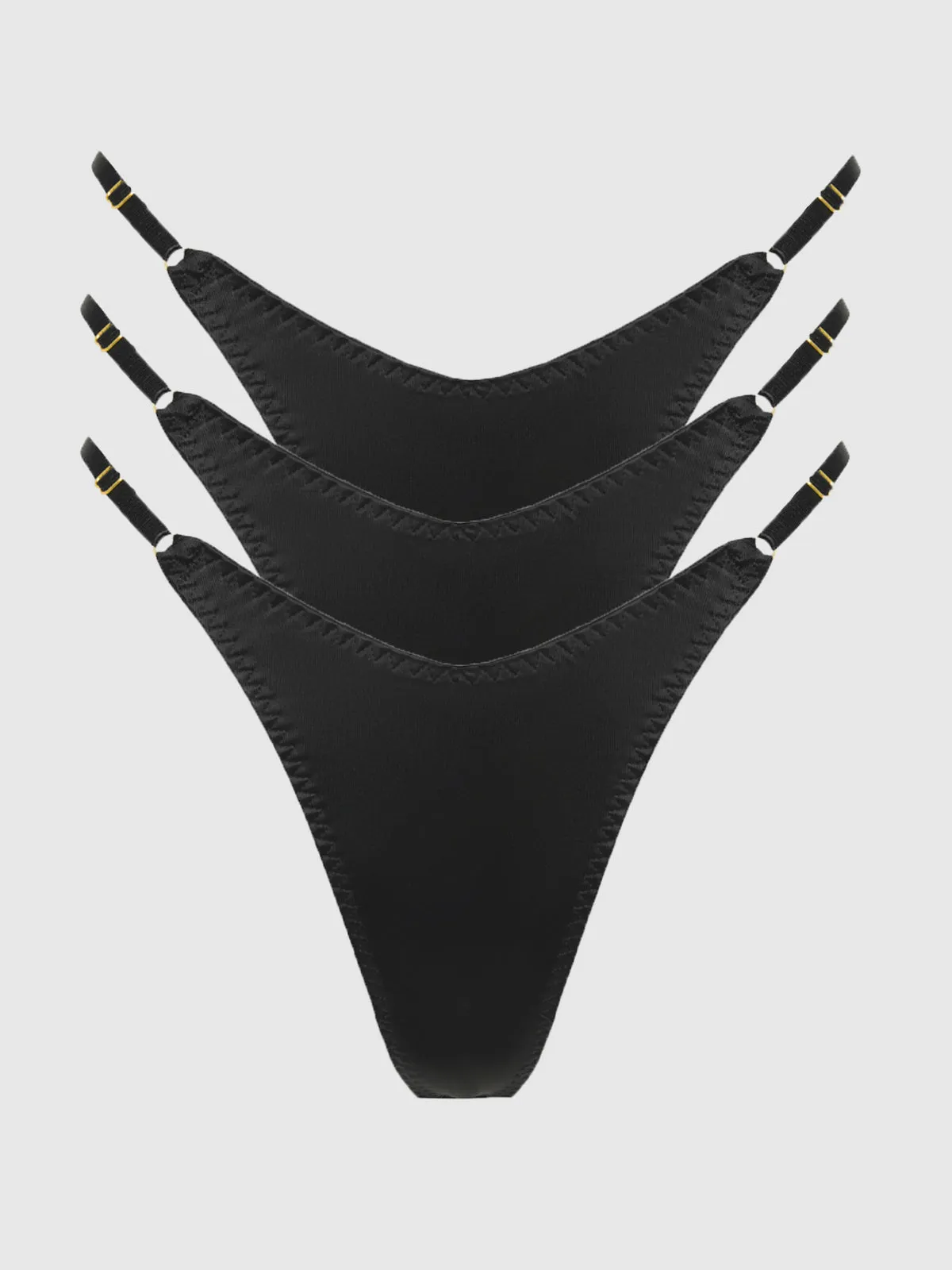 Rising Star Liquid Satin Thong 3 Pack sold by Frederick's of Hollywood