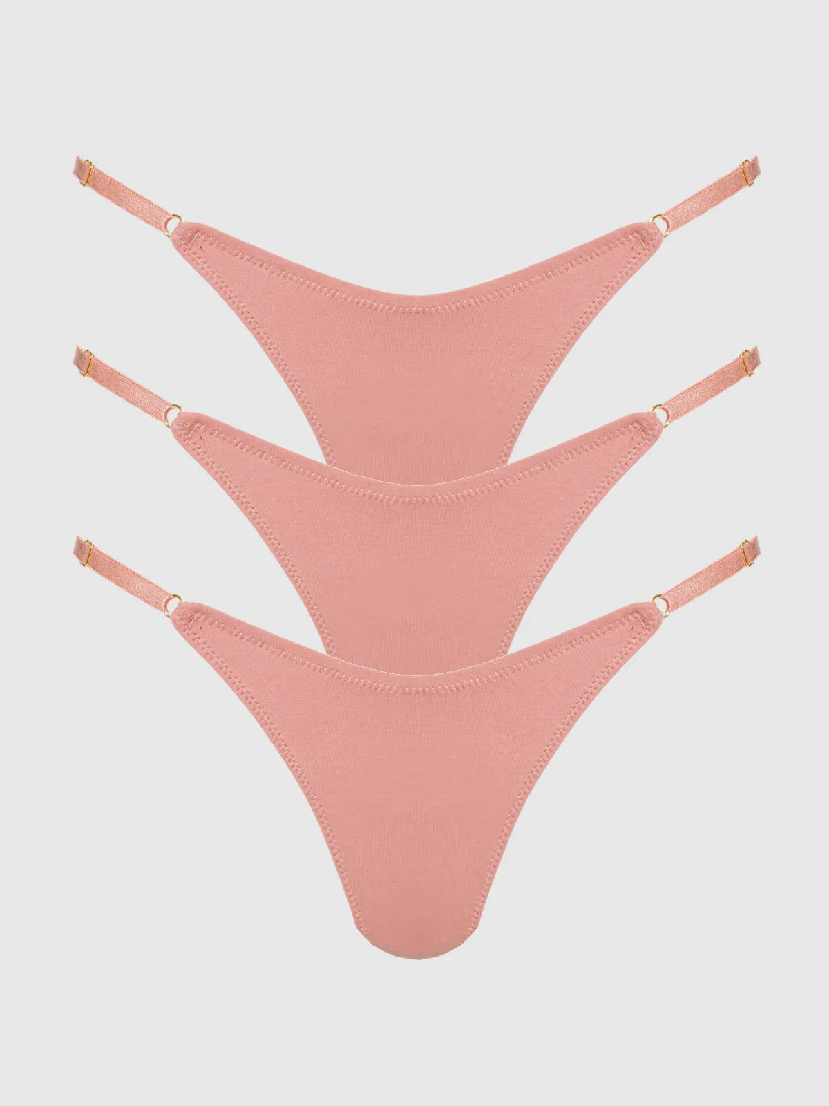Bailey Stretch Cotton Thong 3 Pack sold by Frederick's of Hollywood