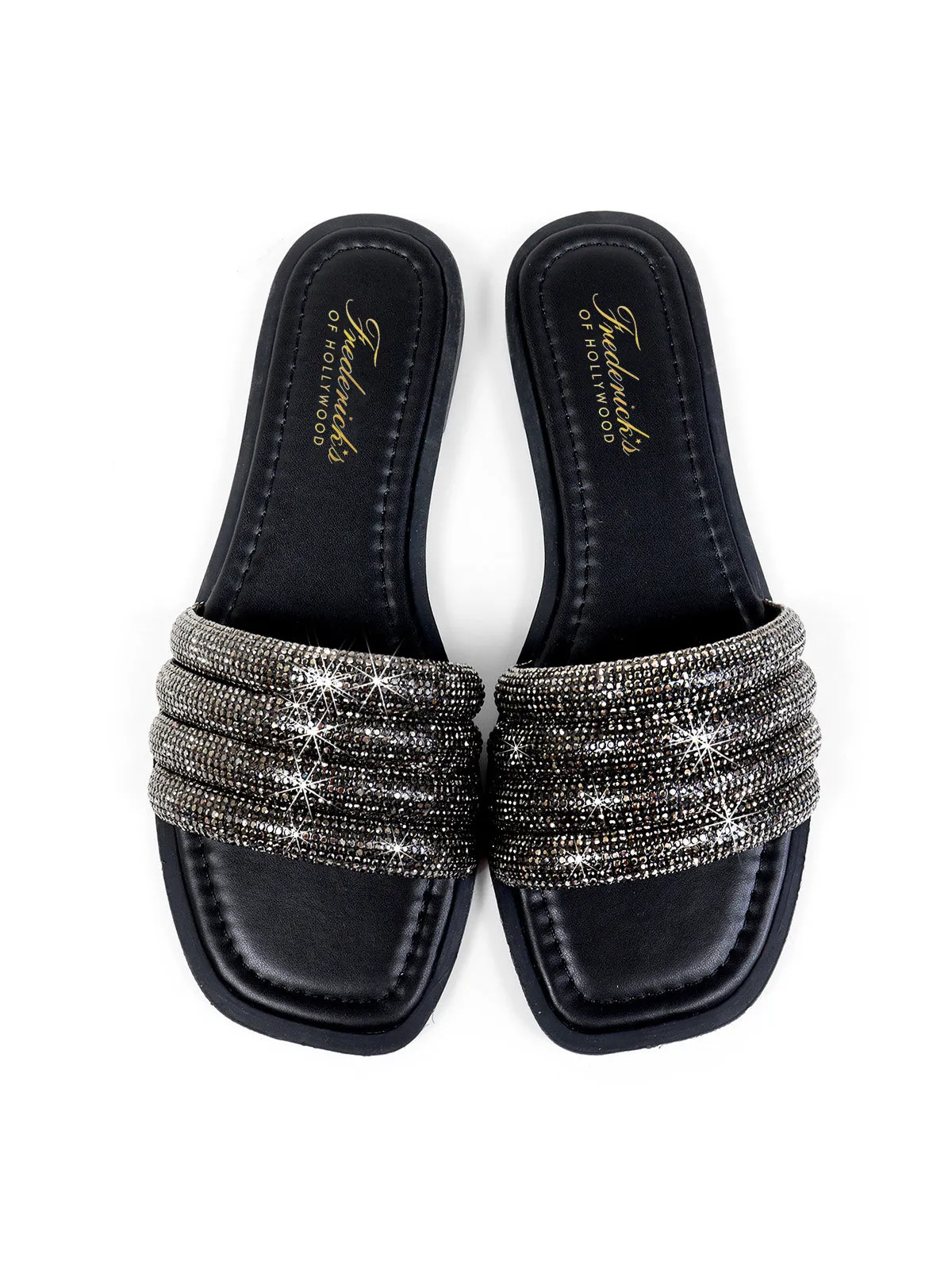 Jennifer Rhinestone Slide Sandals sold by Frederick's of Hollywood product image thumbnail 5