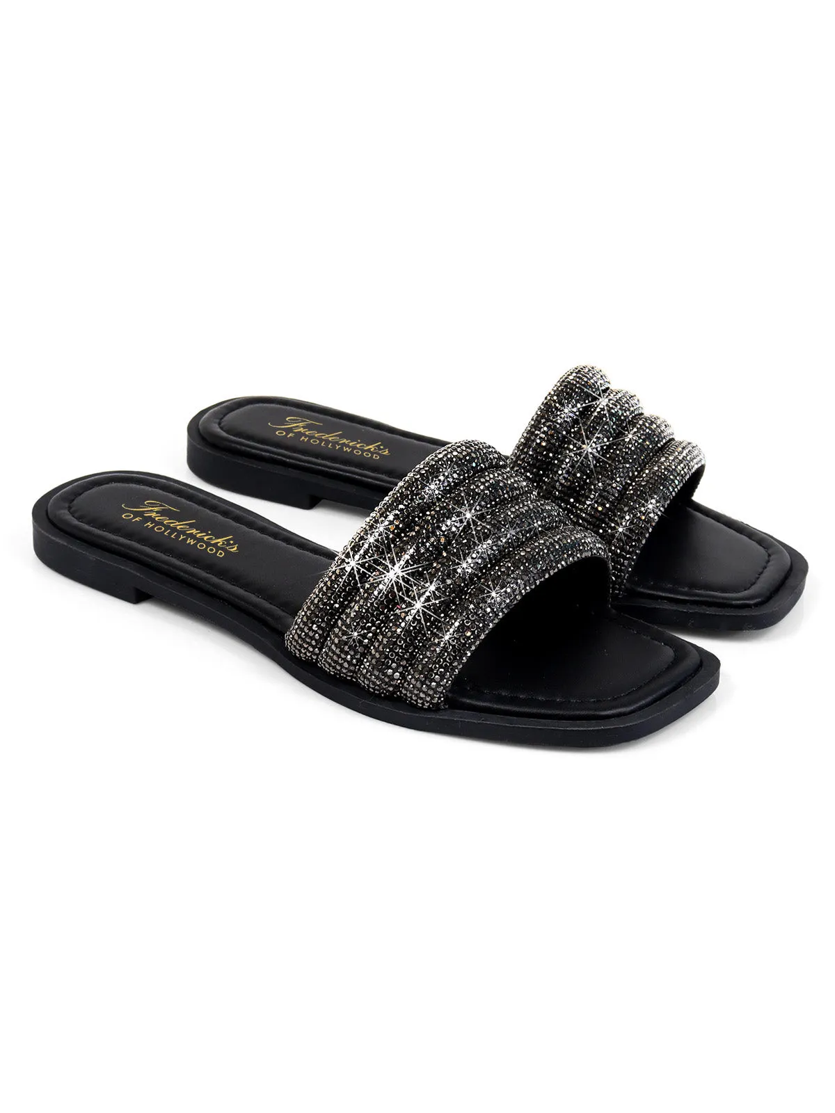 Jennifer Rhinestone Slide Sandals sold by Frederick's of Hollywood product image thumbnail 3
