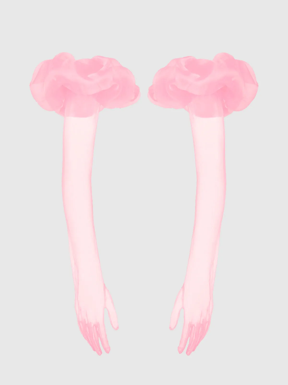 Chiffon Long Glove With Puff sold by Frederick's of Hollywood product image thumbnail 3