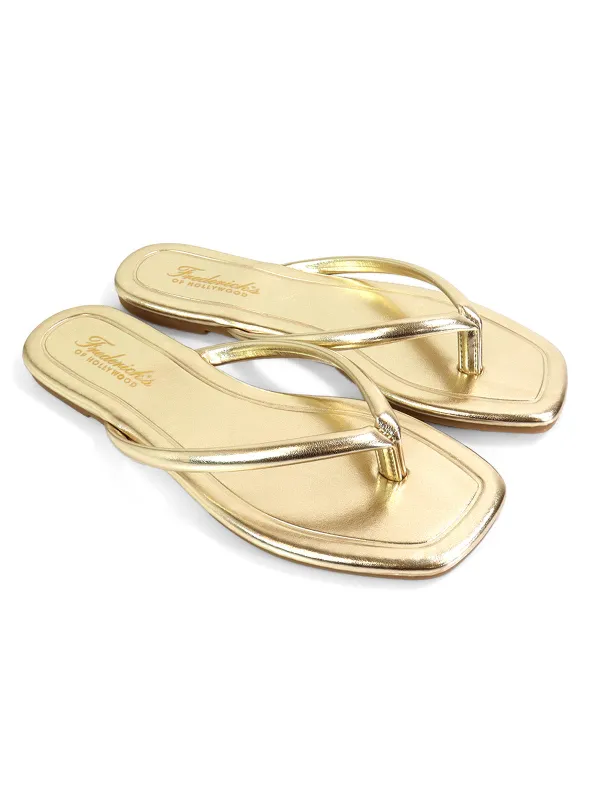 Tallulah Thong Flat Sandal made by Frederick's of Hollywood