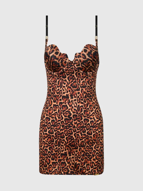 Director's Cut Lightly Lined Chemise Dress made by Frederick's of Hollywood
