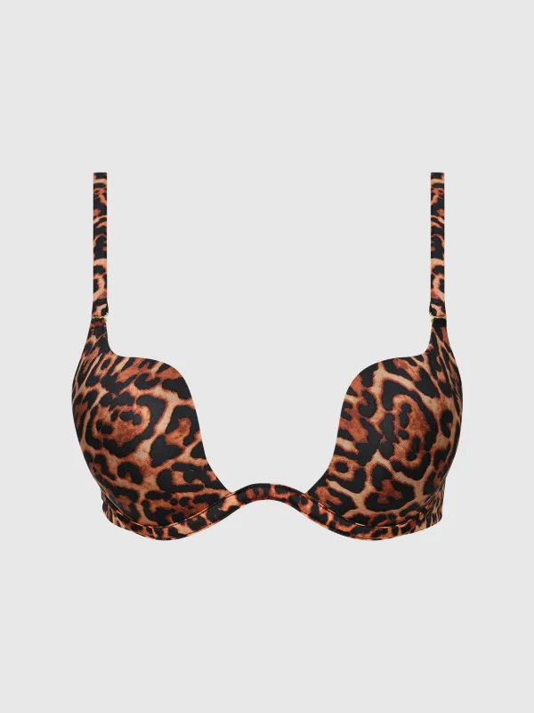 Rising Star Swirl Plunge Push Up Bra made by Frederick's of Hollywood