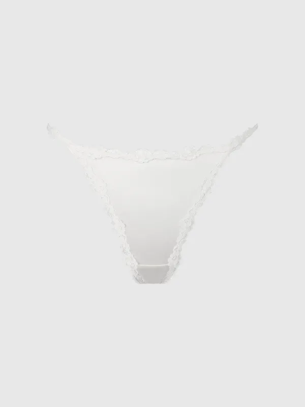 Marlena Satin & Lace String Bikini made by Frederick's of Hollywood