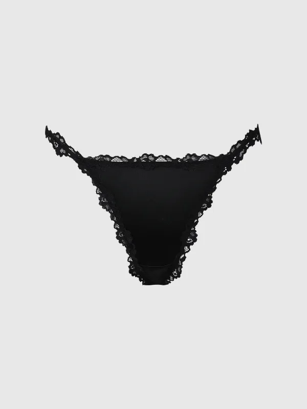 Marlena Satin & Lace String Bikini made by Frederick's of Hollywood