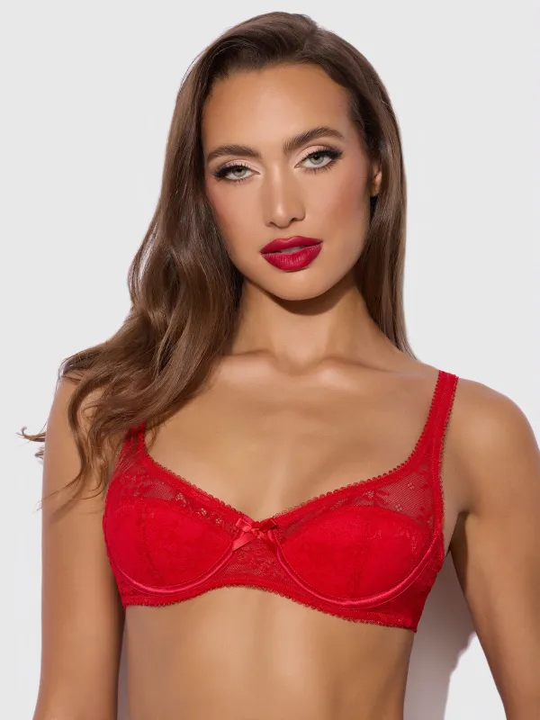 Marilyn Monroe Lace & Satin Demi Bra made by Frederick's of Hollywood