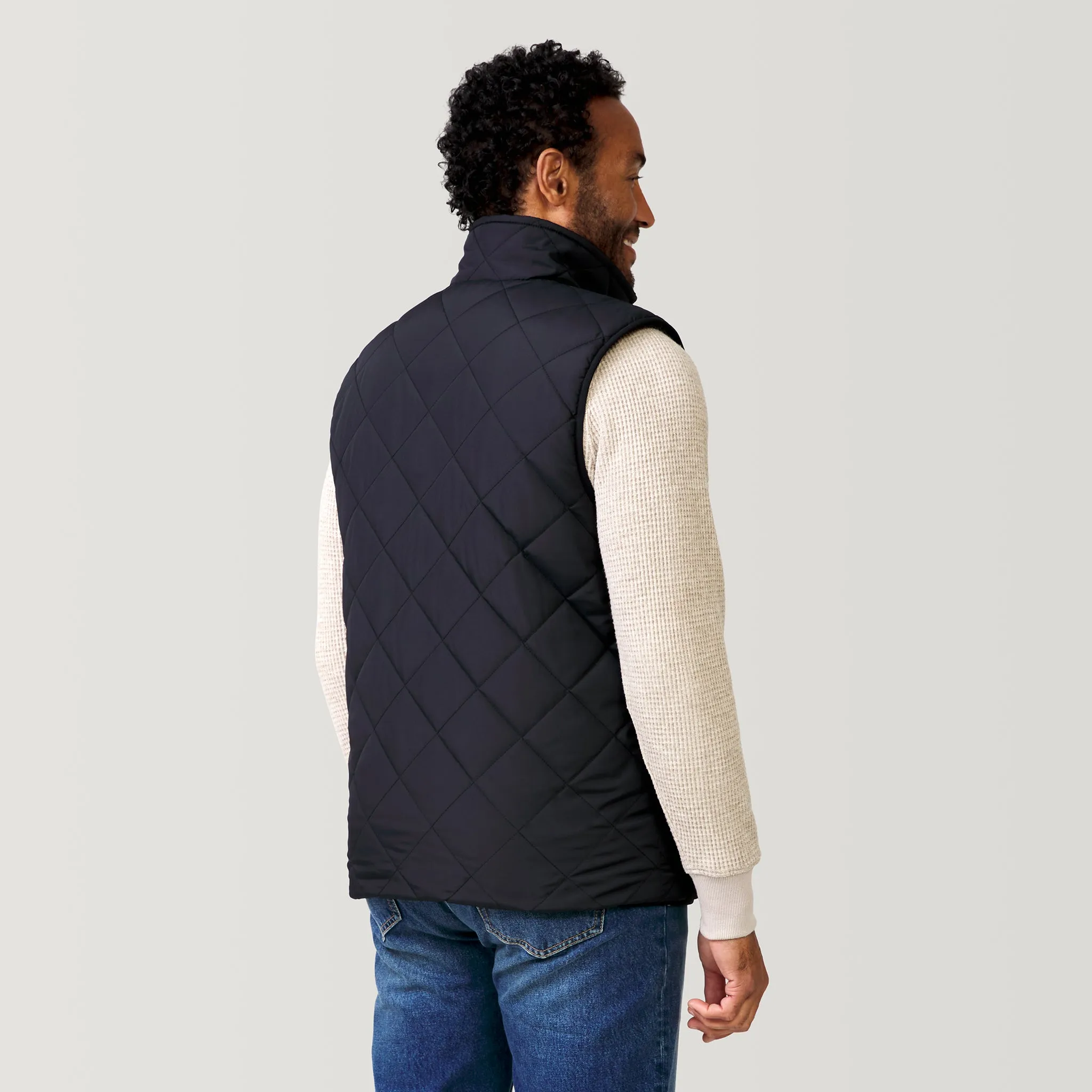 Men's Atlas Quilted Reversible Sherpa Vest sold by Free Country product image thumbnail 4