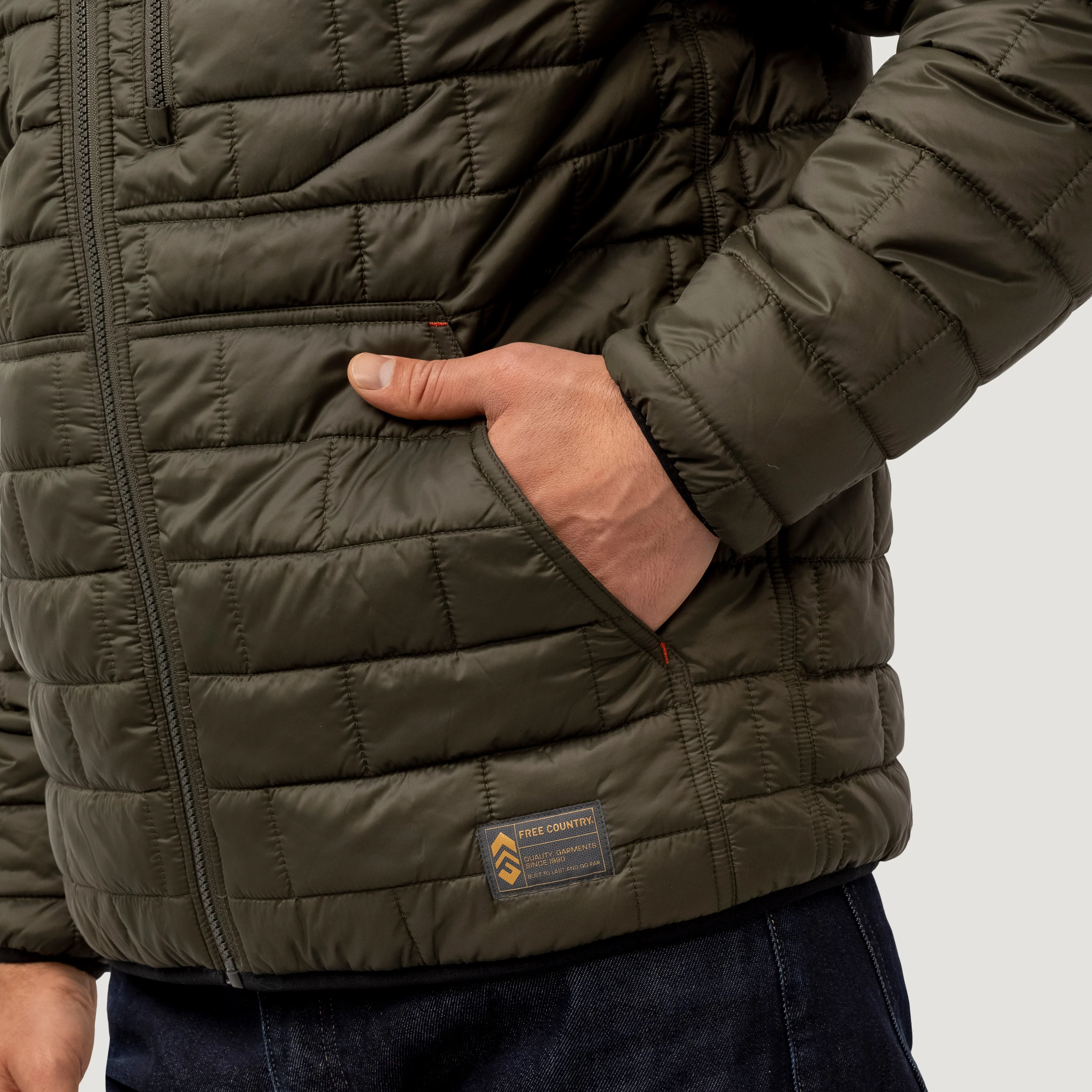 Men's FreeCycle® Brick Puffer+ Jacket sold by Free Country product image thumbnail 4