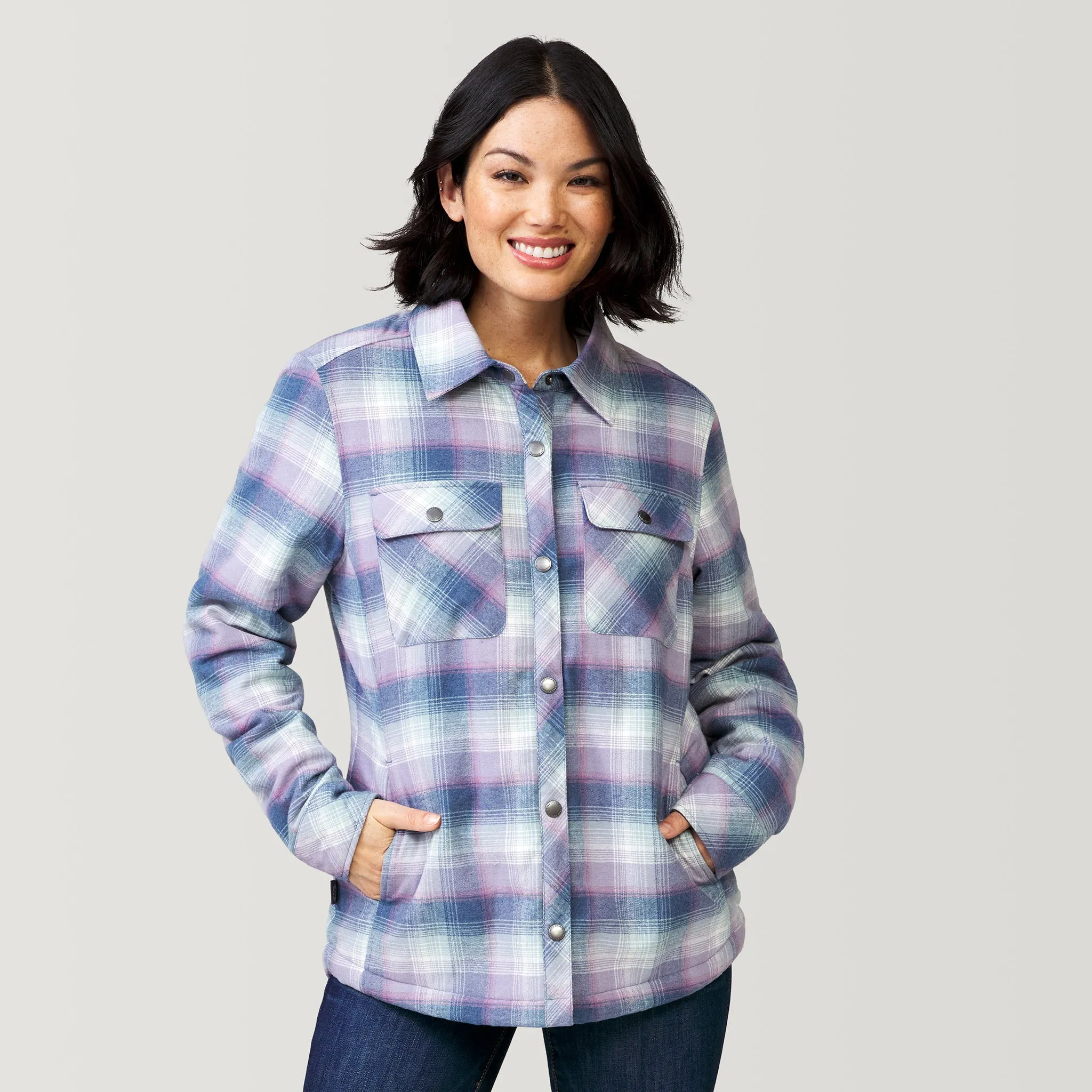 Women's Koshi Adirondack Flannel Shirt Jacket sold by Free Country product image thumbnail 3