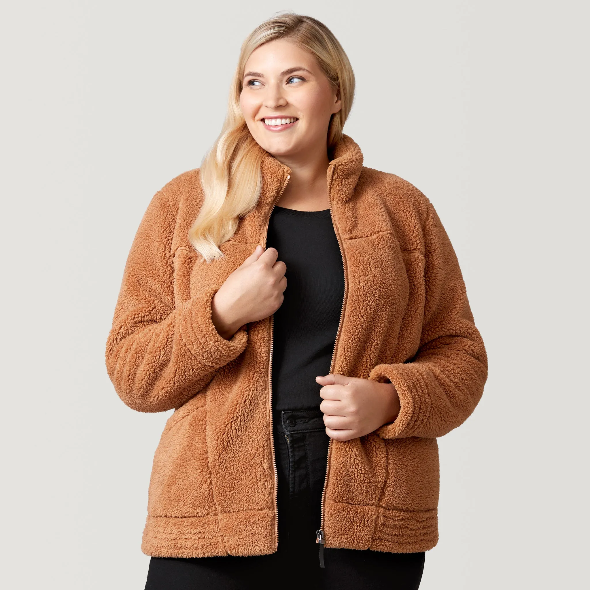 Women's Plus Size Sierra Butter Pile® II Jacket sold by Free Country product image thumbnail 2