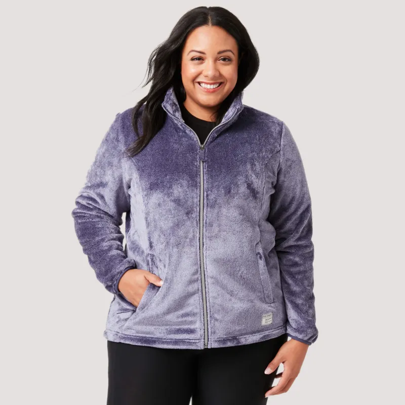 Women's Plus Size Outbound Heather Butter Pile® Fleece Jacket sold by Free Country