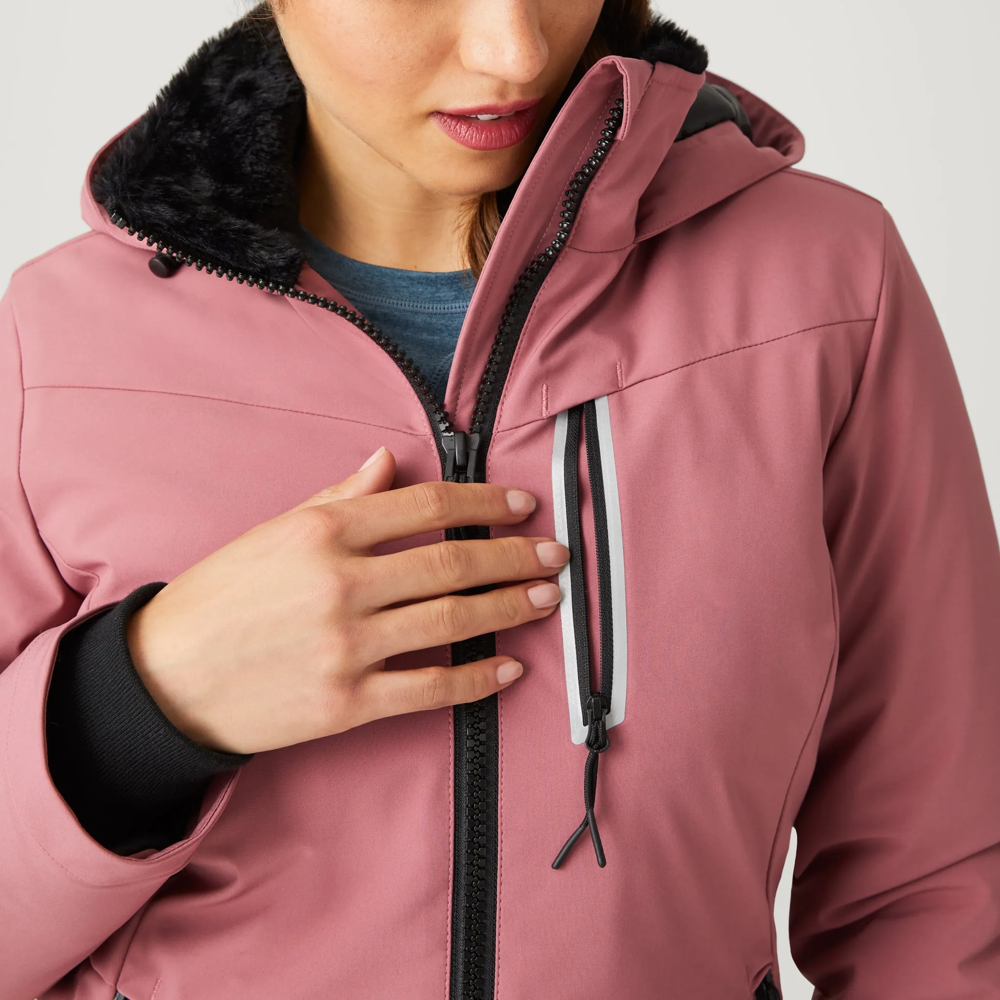Women's Thermo Super Softshell® Ski Jacket sold by Free Country product image thumbnail 5