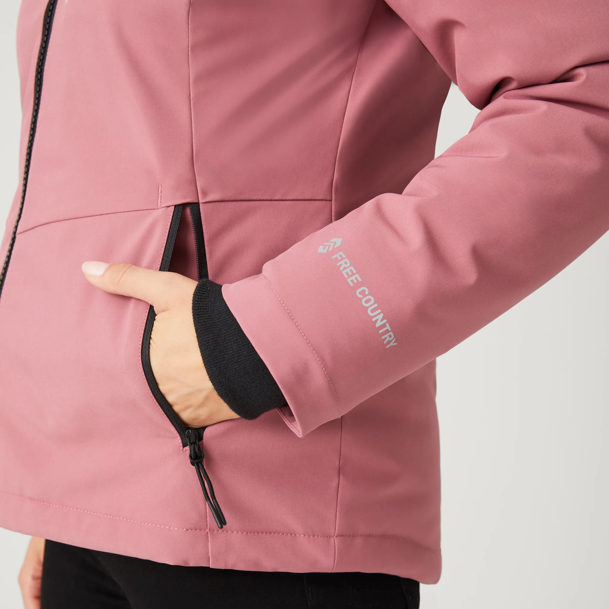 Women's Thermo Super Softshell® Ski Jacket sold by Free Country product image thumbnail 4