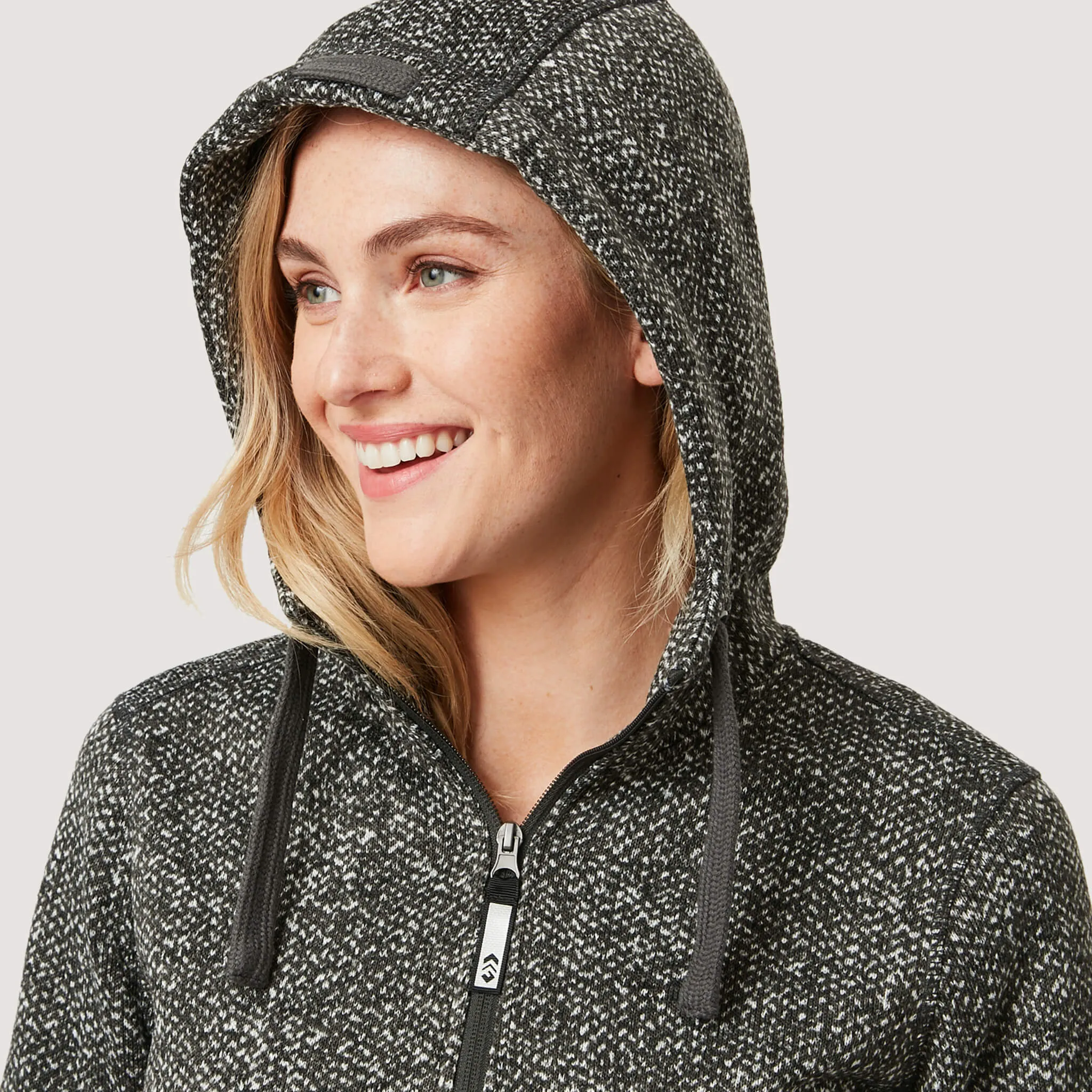Women's Hooded Sweater Fleece Jacket sold by Free Country product image thumbnail 2