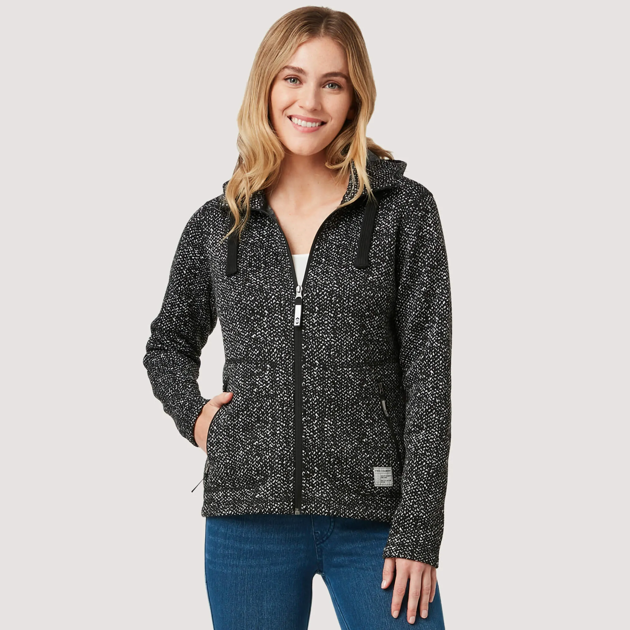 Women's Hooded Sweater Fleece Jacket sold by Free Country product image thumbnail 5