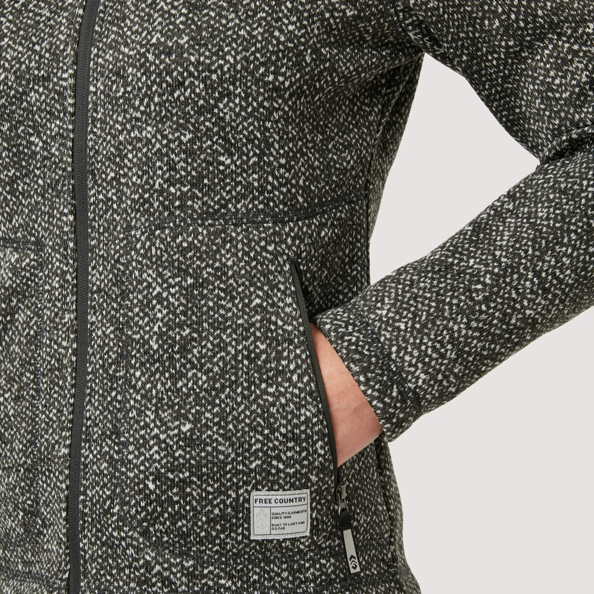 Women's Hooded Sweater Fleece Jacket sold by Free Country product image thumbnail 4