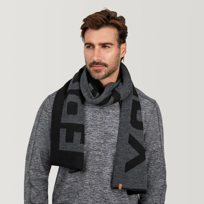 Men's Intarsia Logo Scarf made by Free Country