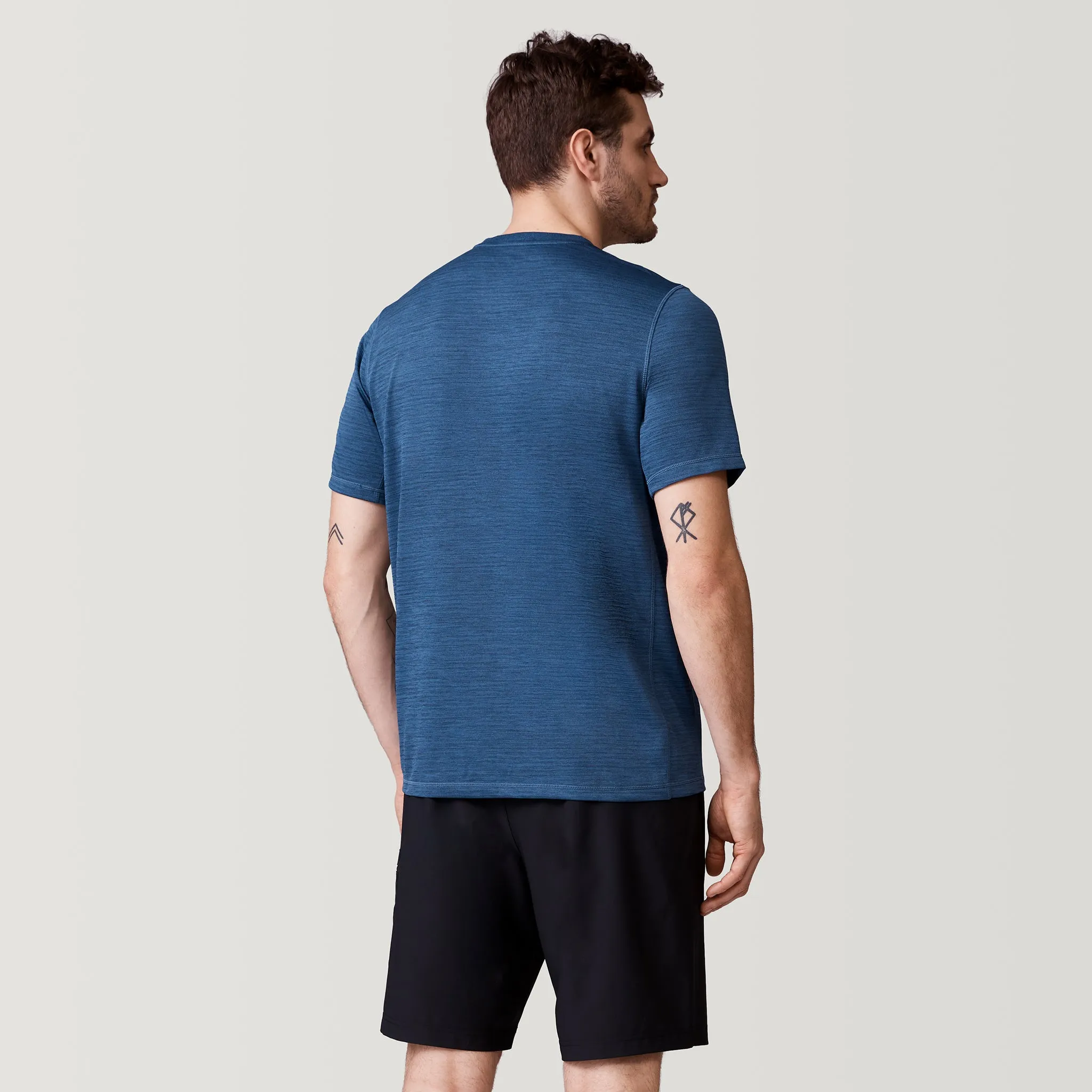 Men's Tech Jacquard Short Sleeve Crew Neck sold by Free Country product image thumbnail 5