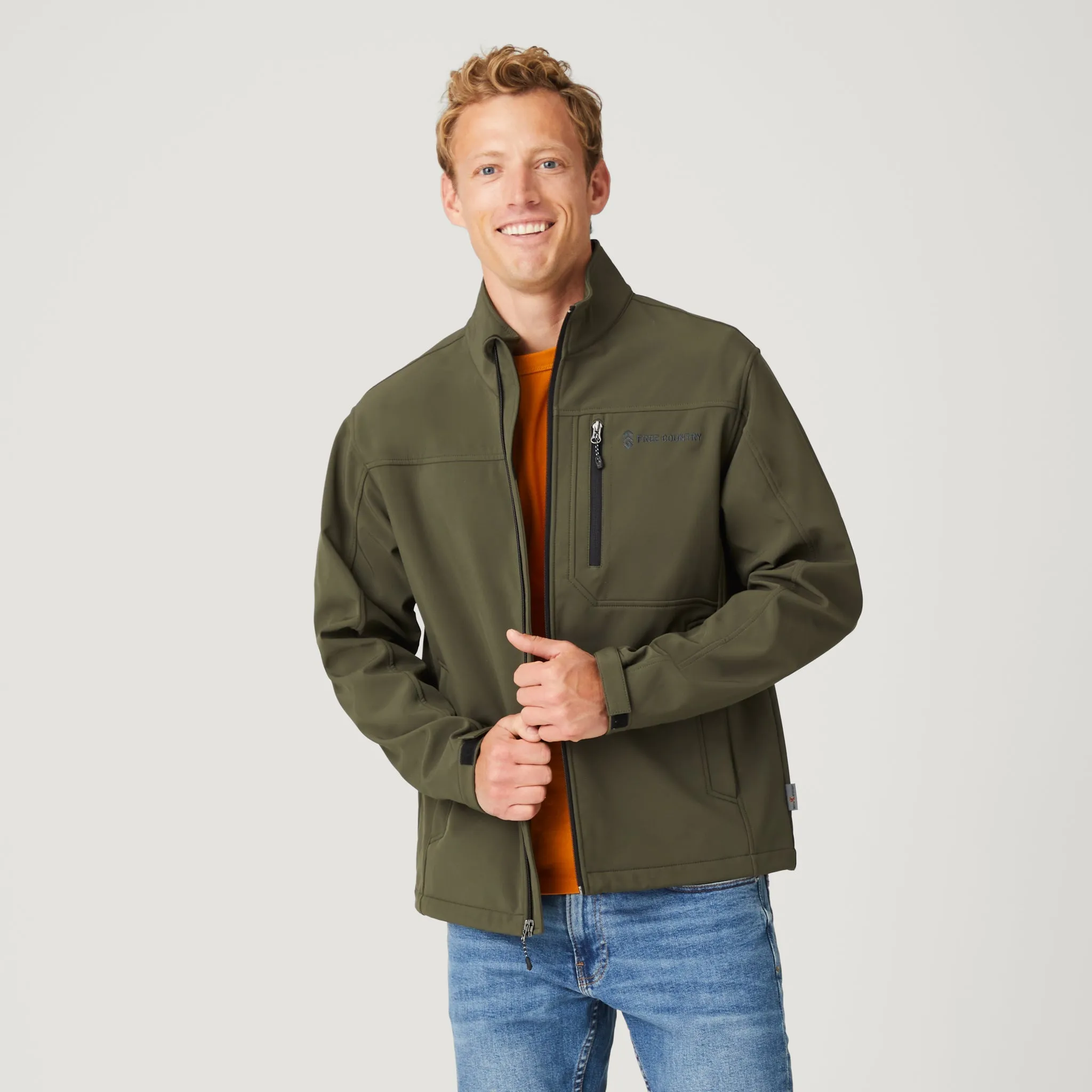 Men's Journeyman Flex Super Softshell® Jacket sold by Free Country product image thumbnail 3