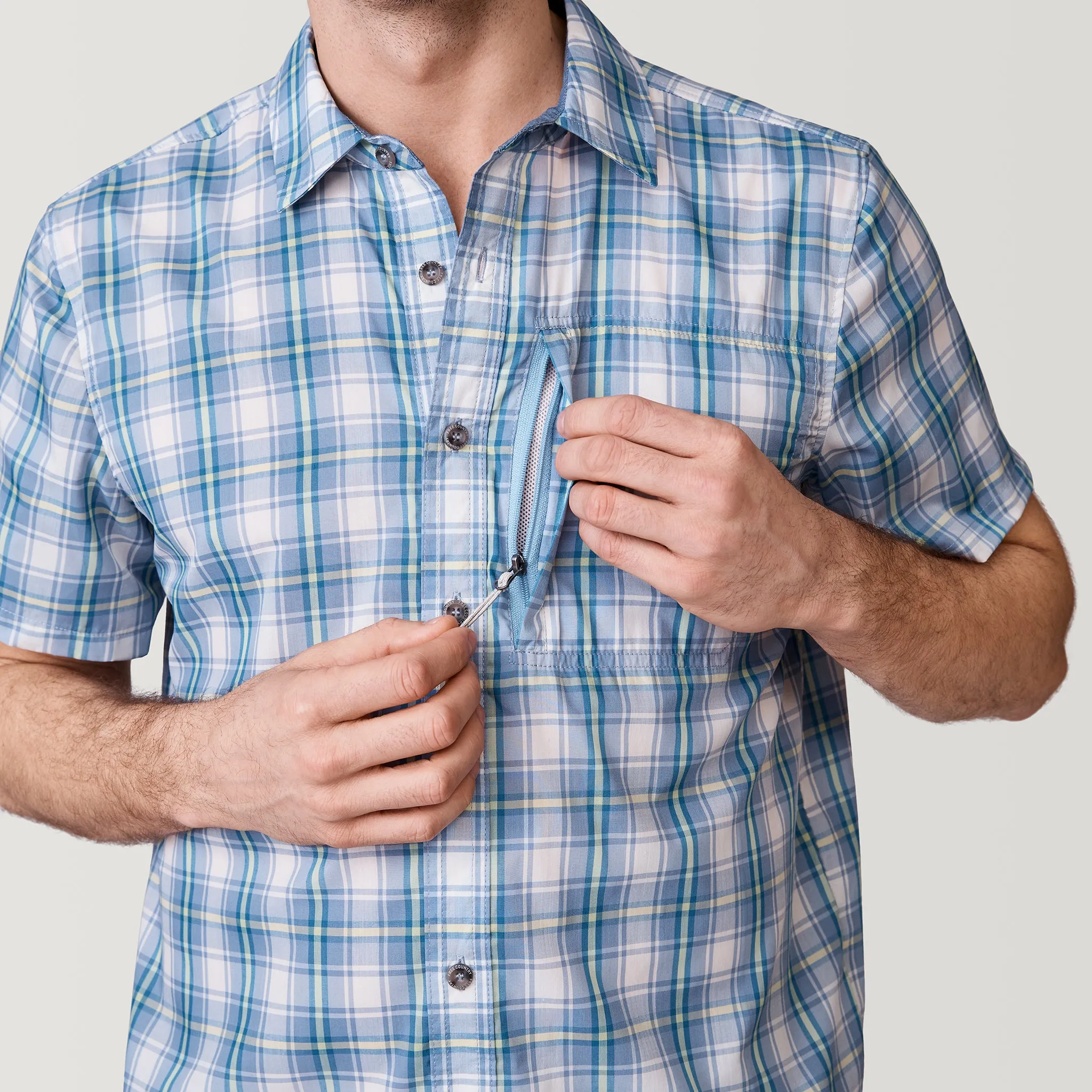 Men's Excursion Short Sleeve Poplin Shirt sold by Free Country product image thumbnail 5