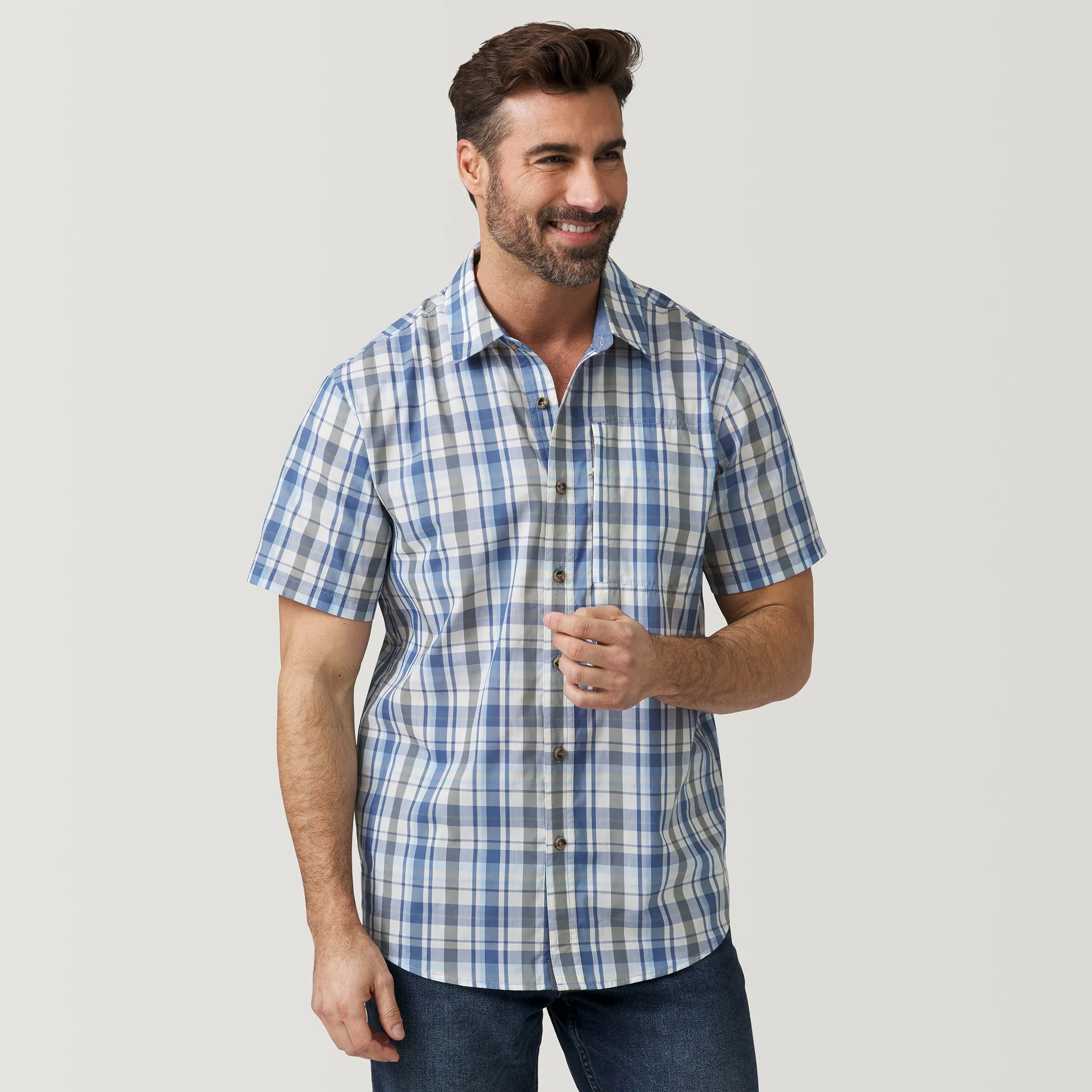 Men's Excursion Short Sleeve Poplin Shirt sold by Free Country product image thumbnail 3