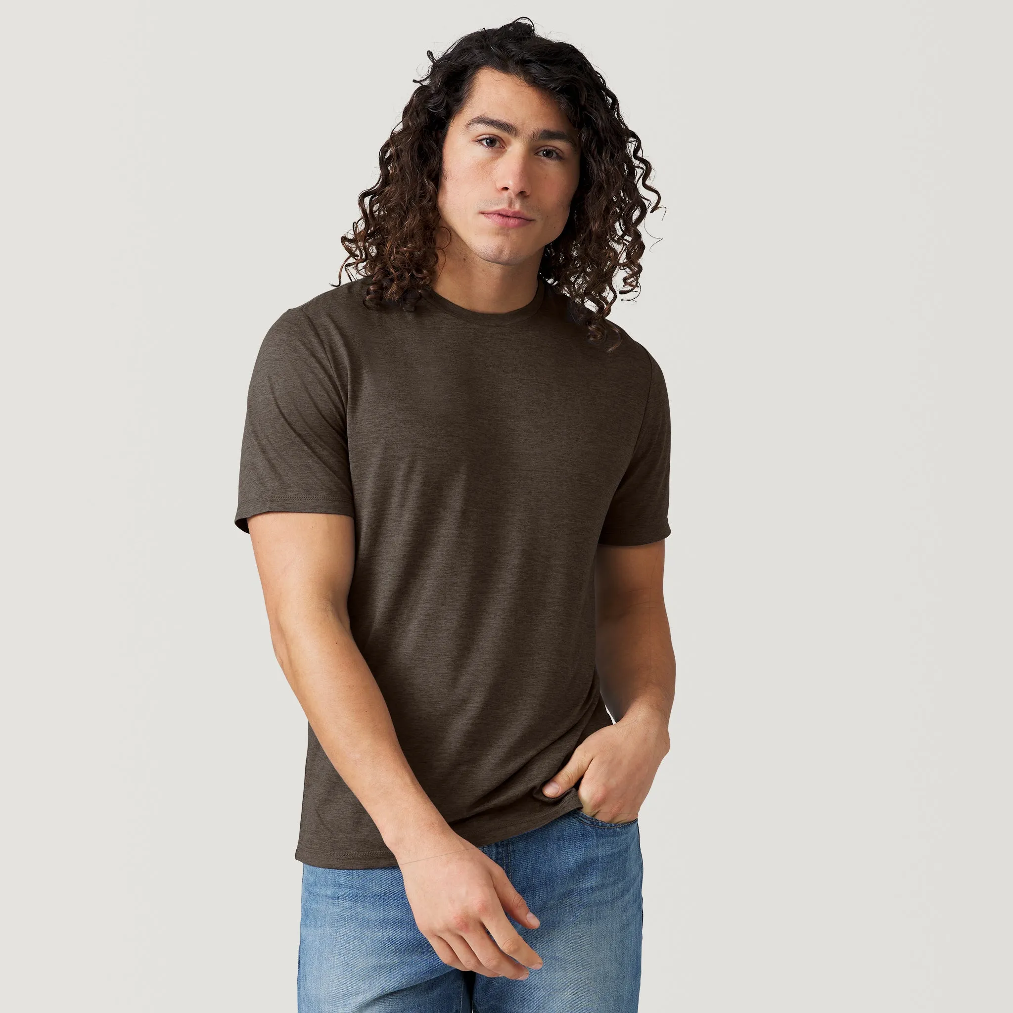 Men's Super Soft Microtech® Short Sleeve Crew Tee sold by Free Country product image thumbnail 3