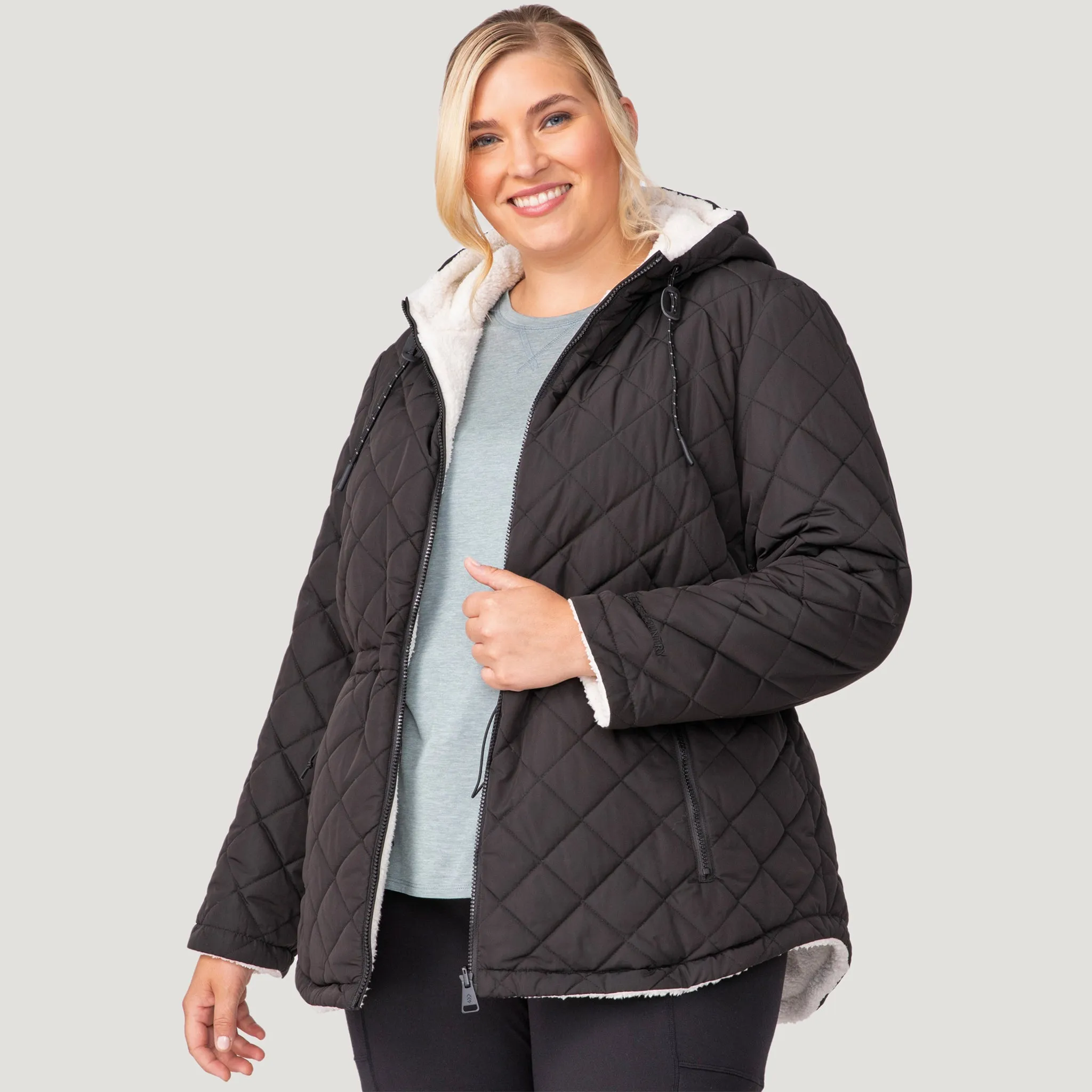 Women's Plus Size Switch It Up Cloud Lite Reversible Jacket sold by Free Country