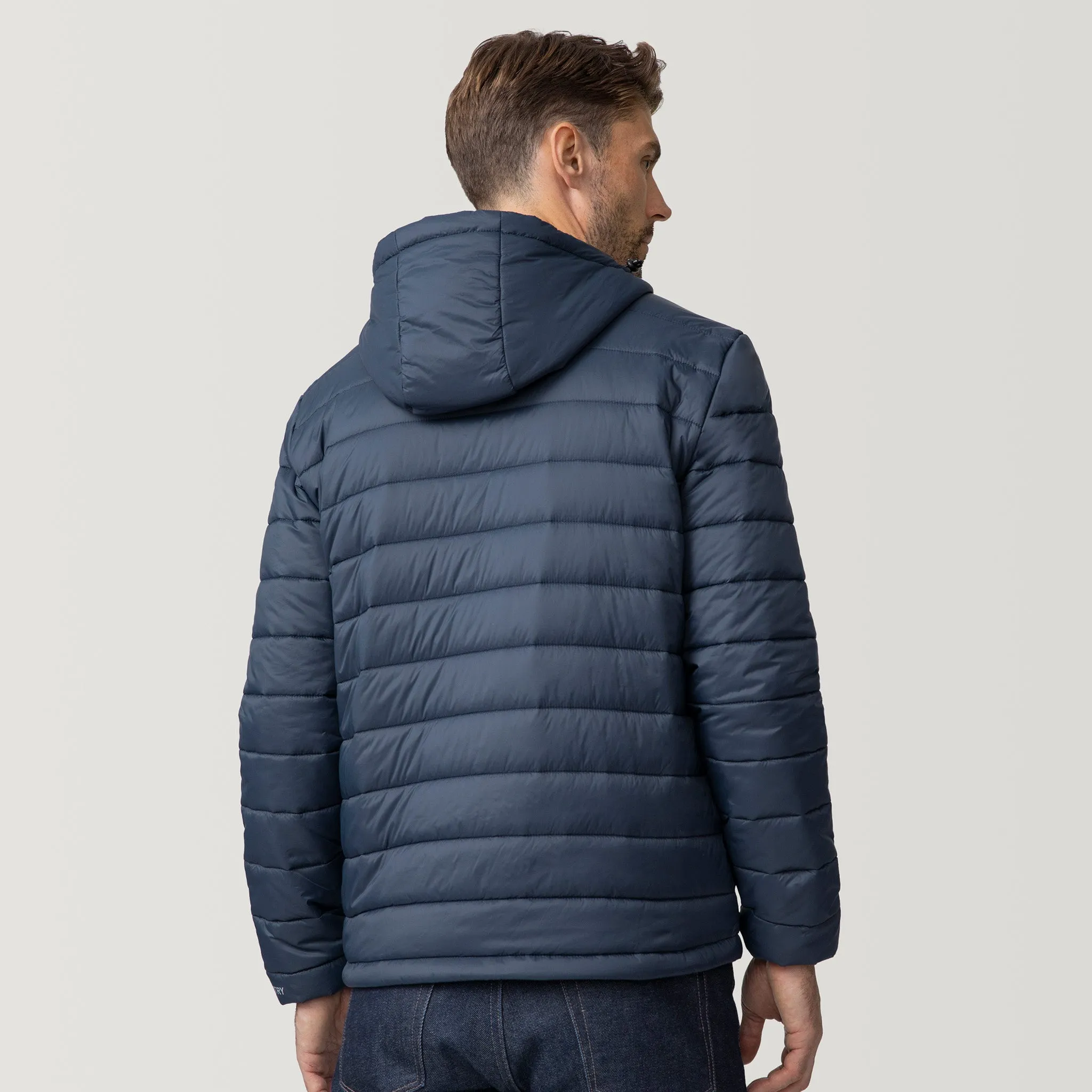 Men's Tri-Color Hooded Puffer Jacket sold by Free Country product image thumbnail 5