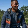 Men's Tri-Color Hooded Puffer Jacket sold by Free Country