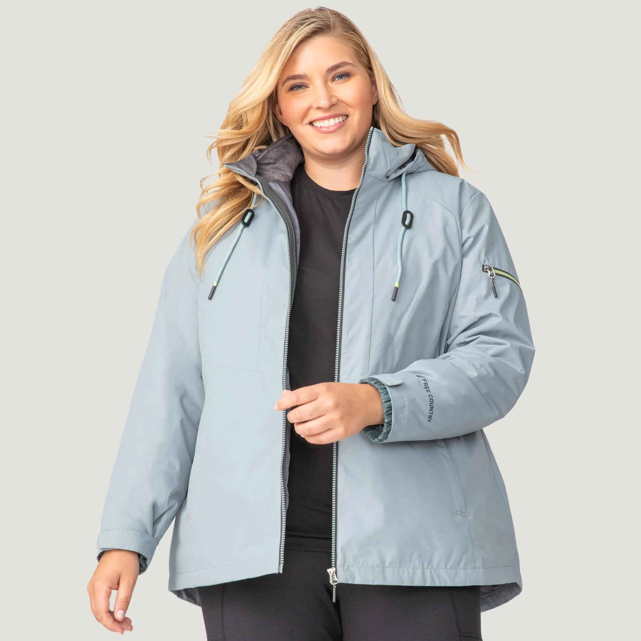 Women's Plus Size Back of Bell 3-in-1 Systems Jacket sold by Free Country product image thumbnail 5
