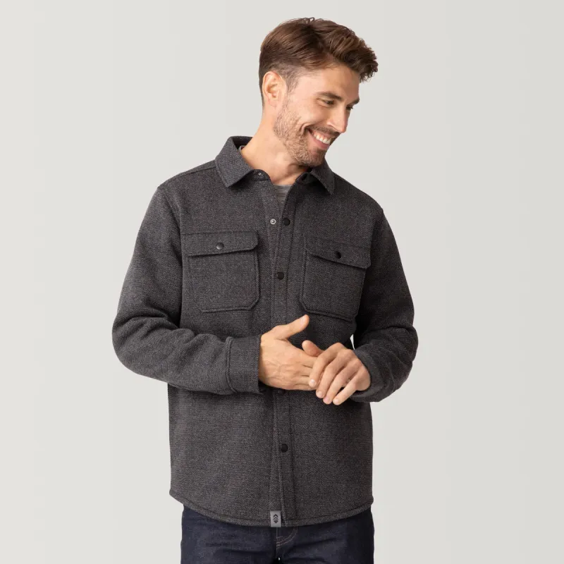 Men's Fleece Twill Snap Front Shirt sold by Free Country