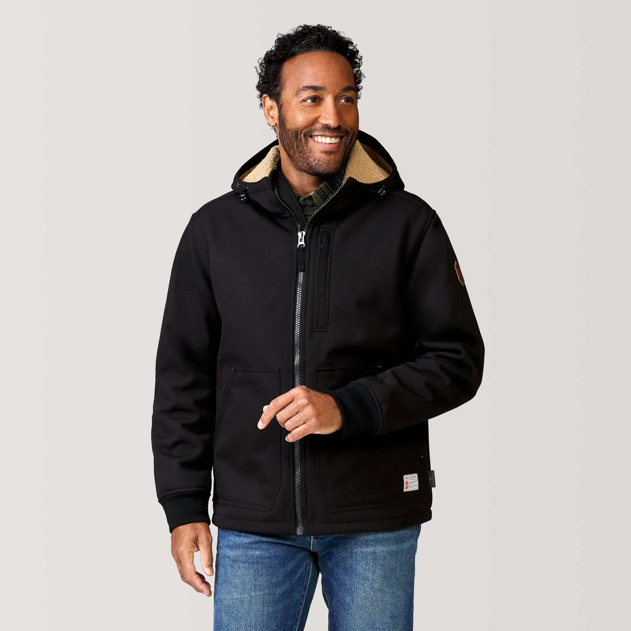 Men's Wind River Burly Canvas Softshell Jacket sold by Free Country product image thumbnail 4