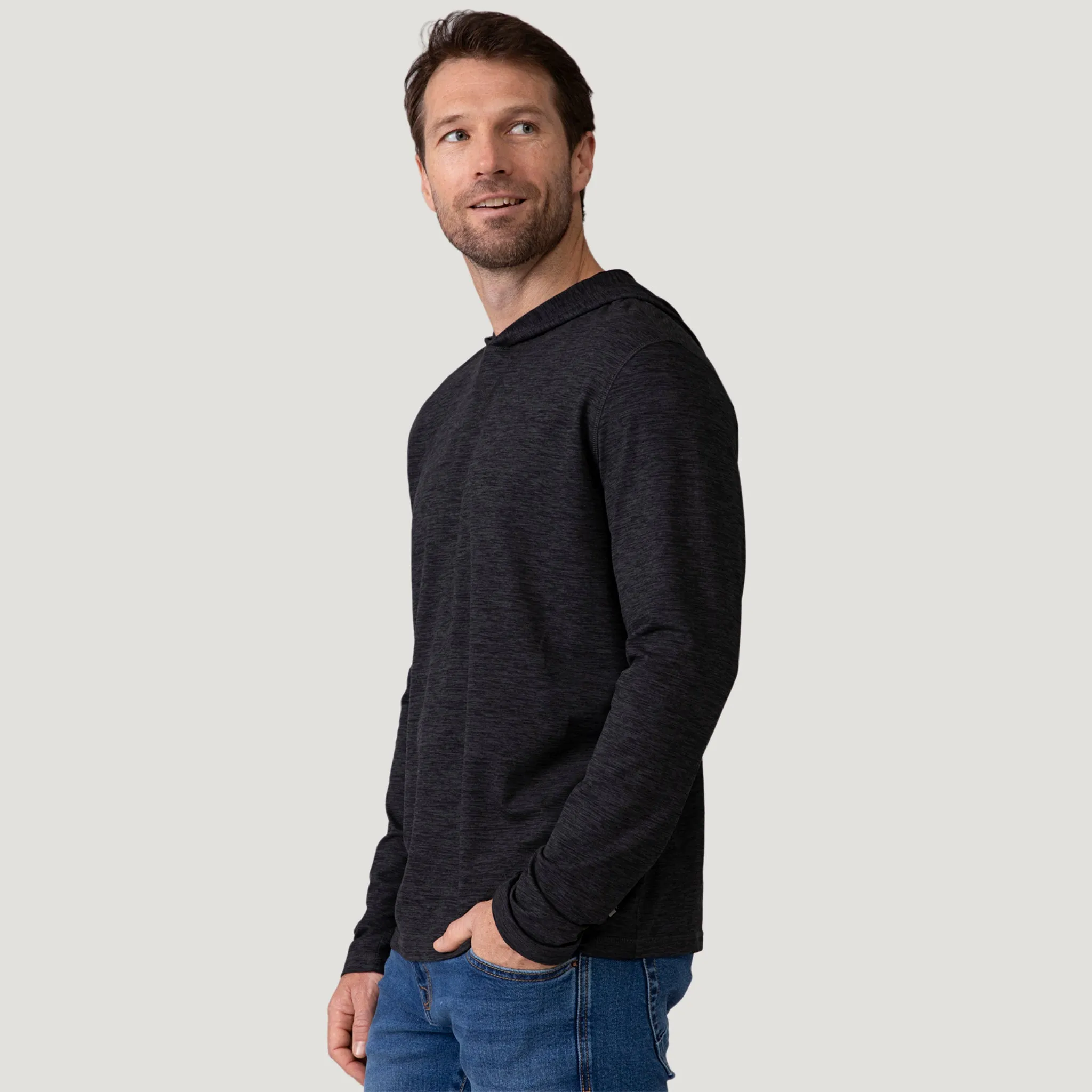 Men's Sueded Spacedye Hoodie sold by Free Country product image thumbnail 4