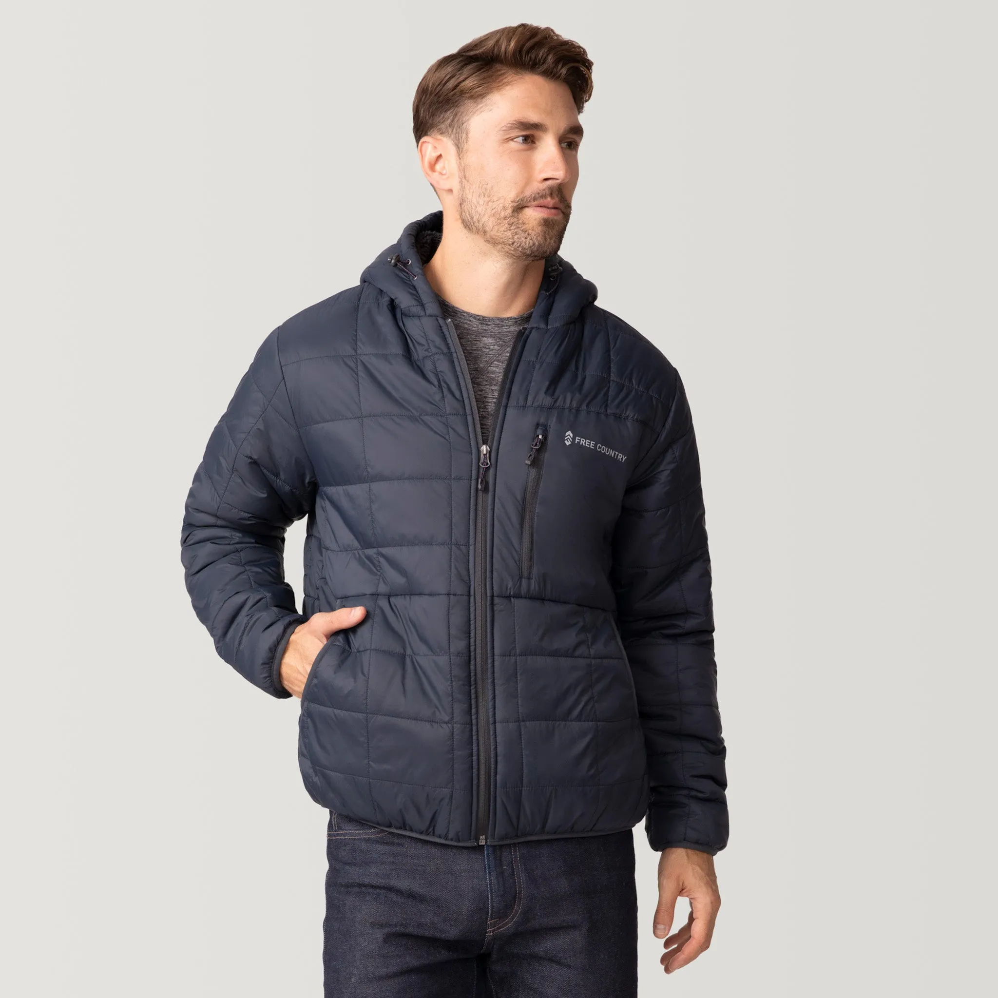 Men's FreeCycle® Bedrock Sherpa Lined Puffer Jacket sold by Free Country product image thumbnail 5
