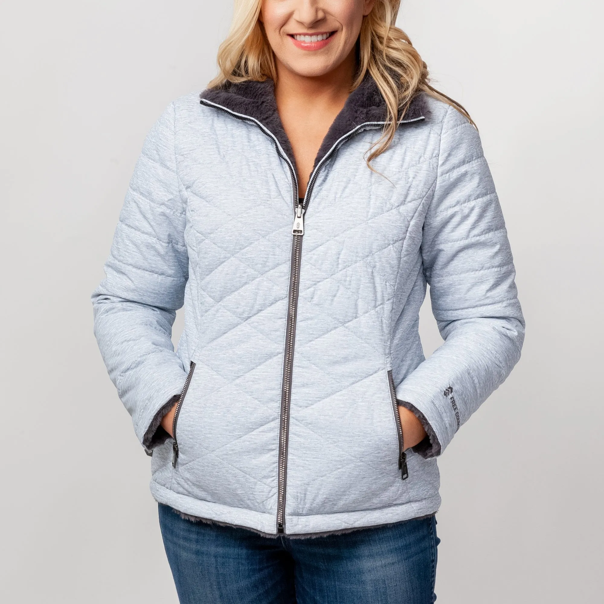 Women's FreeCycle® Cloud Lite Reversible Jacket sold by Free Country product image thumbnail 3