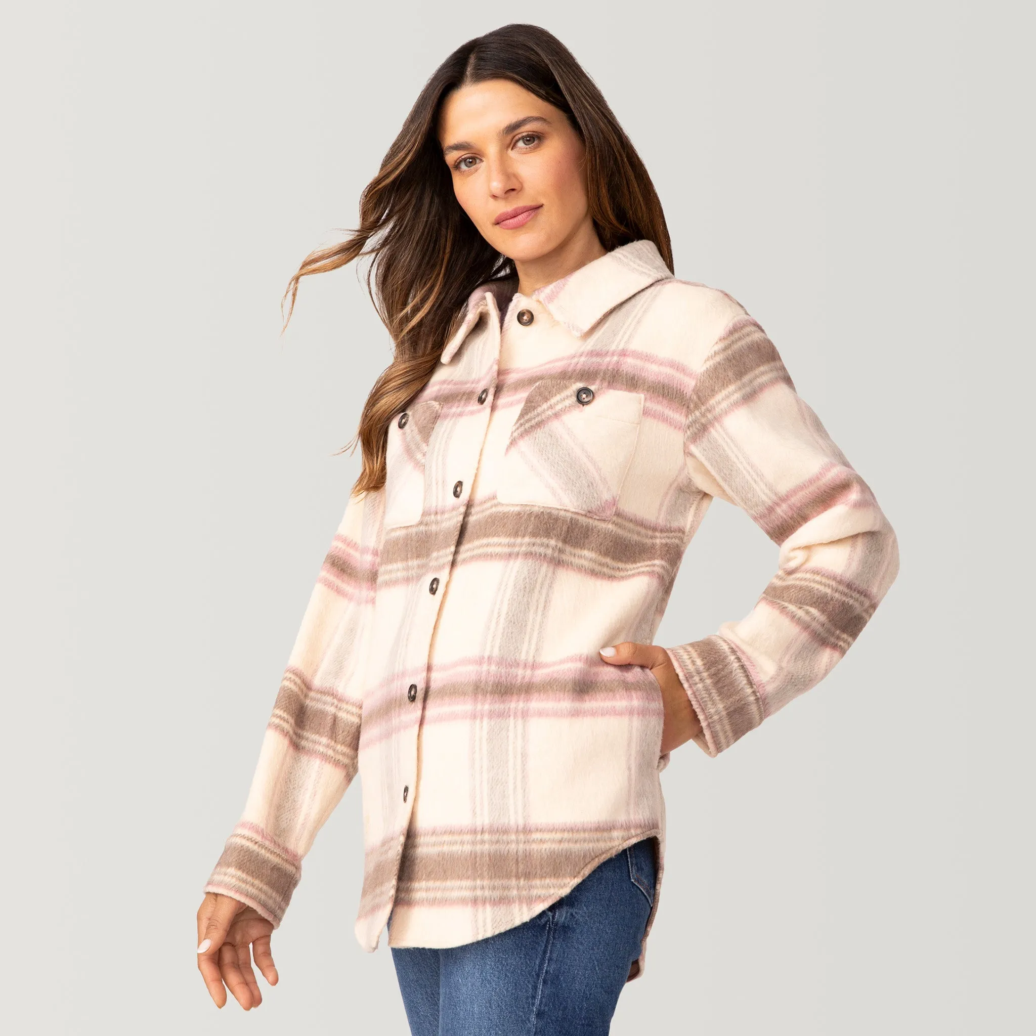 Women's Hayley Plaid Shacket sold by Free Country product image thumbnail 4