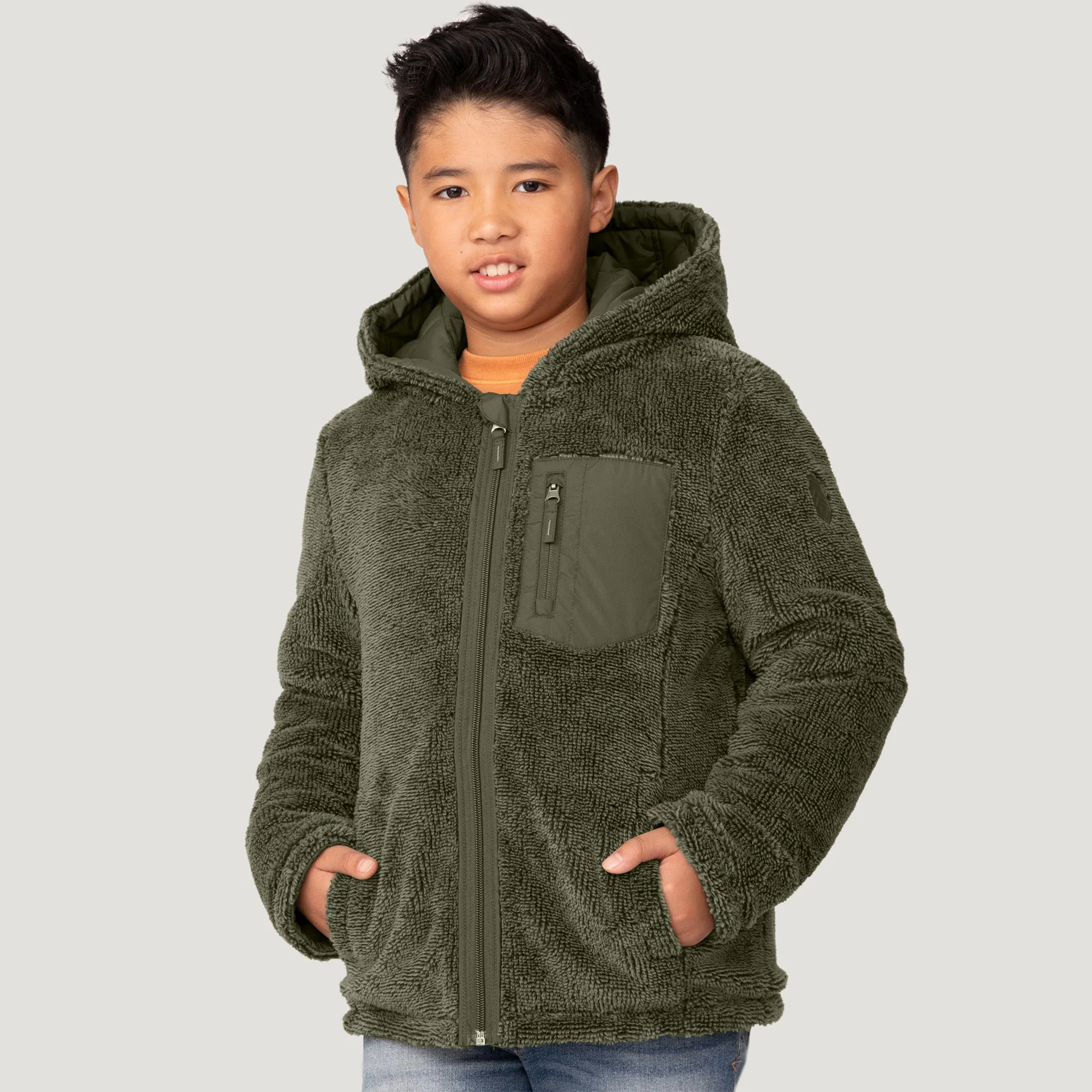 Boys' Quilted Reversible Hooded Jacket sold by Free Country product image thumbnail 2