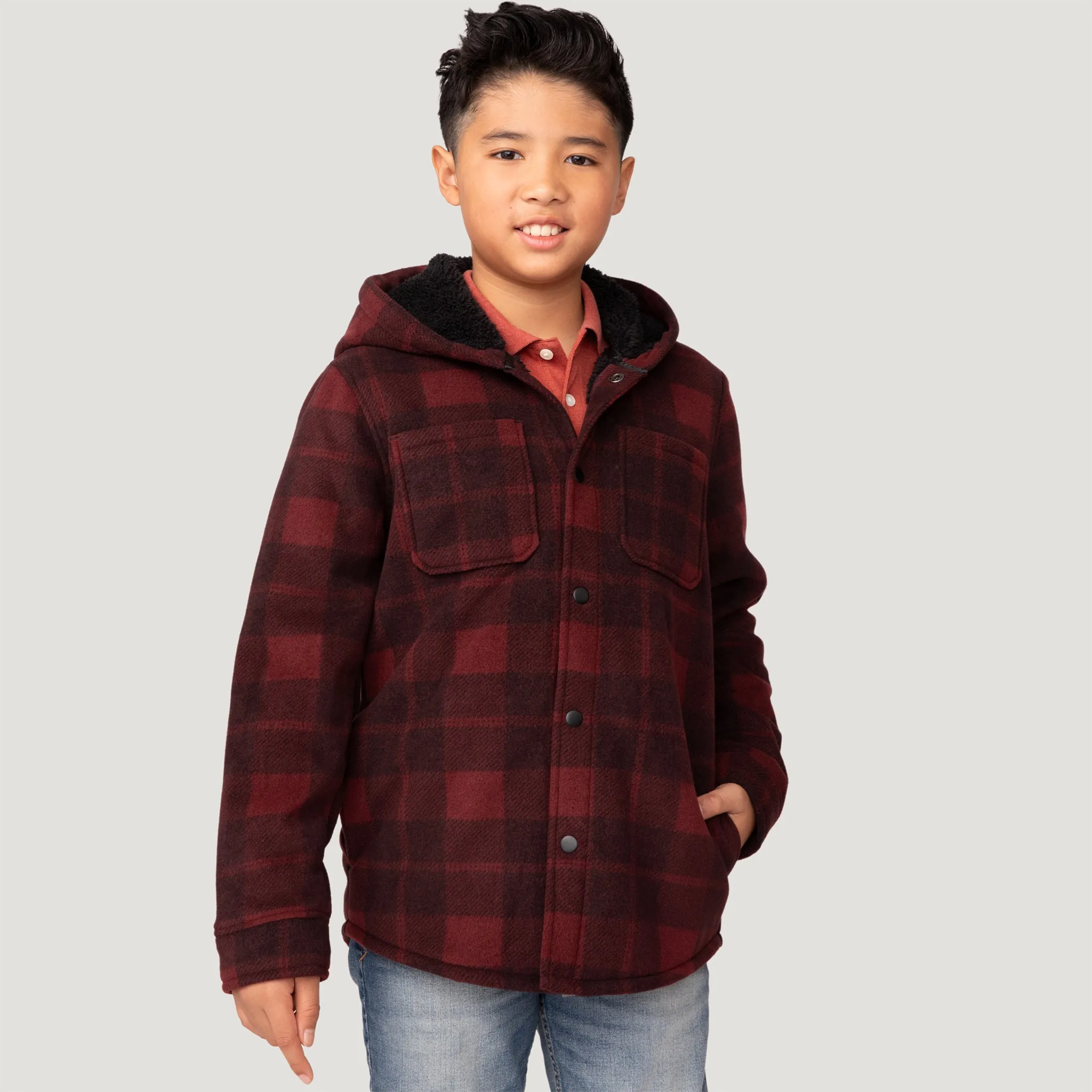 Boys' Chill Out Fleece Shirt Jacket sold by Free Country