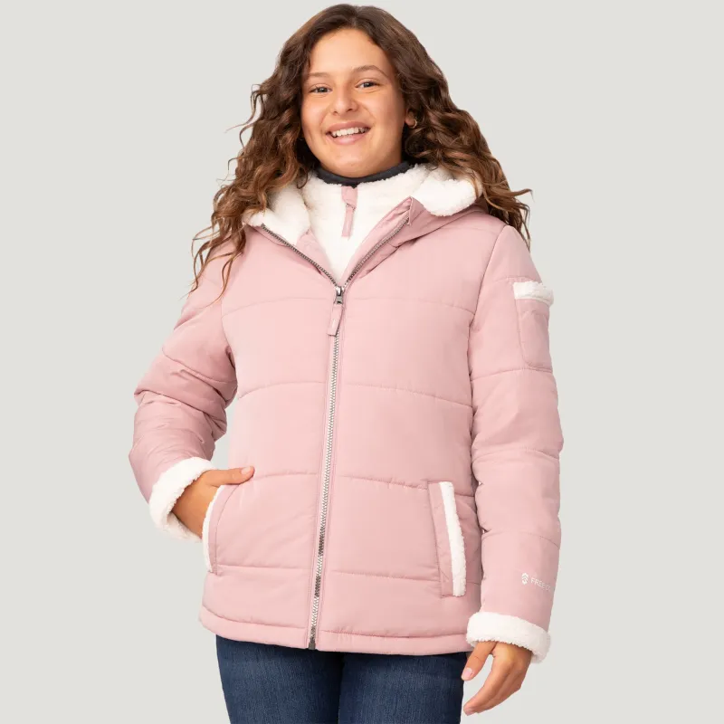 Girls' Stratus Lite Bib Puffer Jacket sold by Free Country