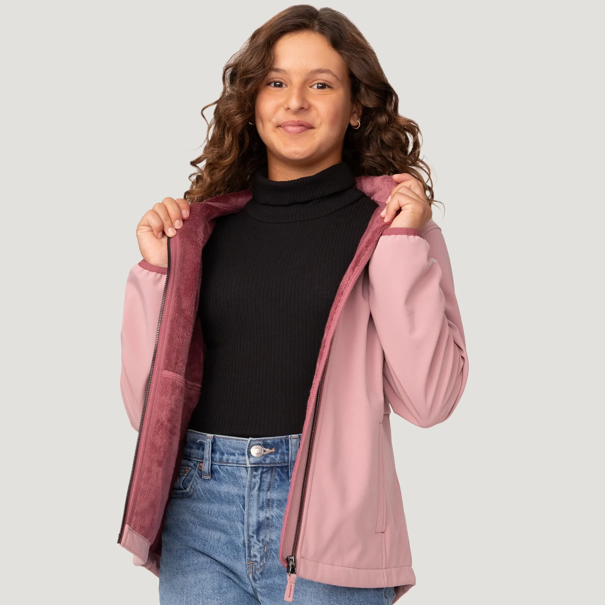 Girls' Super Softshell® Jacket sold by Free Country product image thumbnail 2