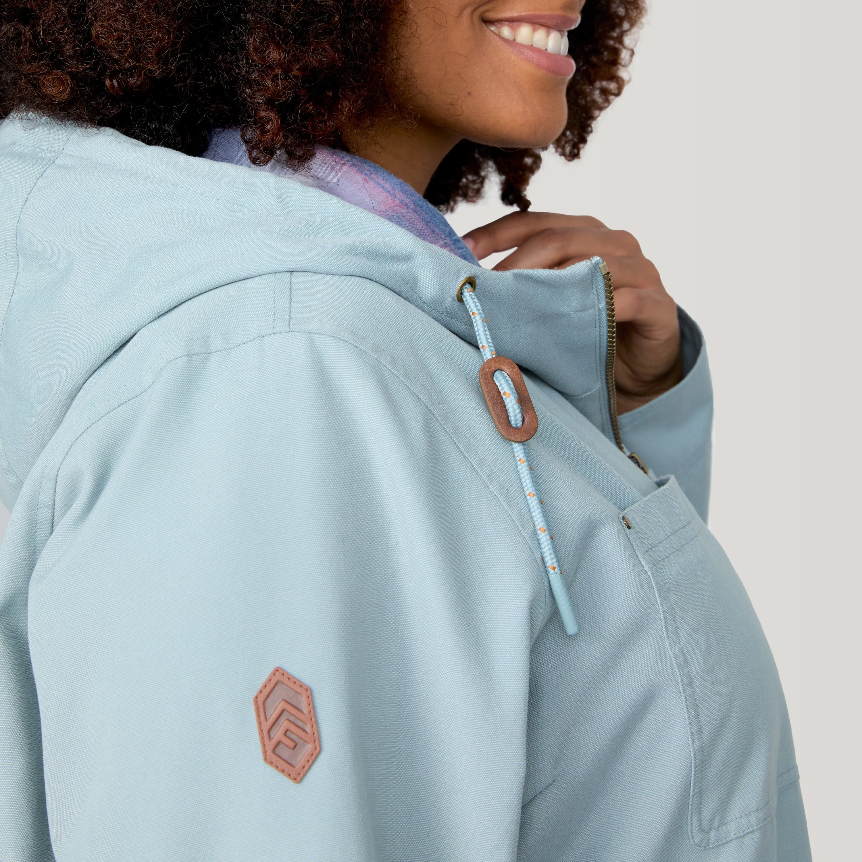 Women's Plus Size Lightweight Cascade Canvas Jacket sold by Free Country product image thumbnail 4
