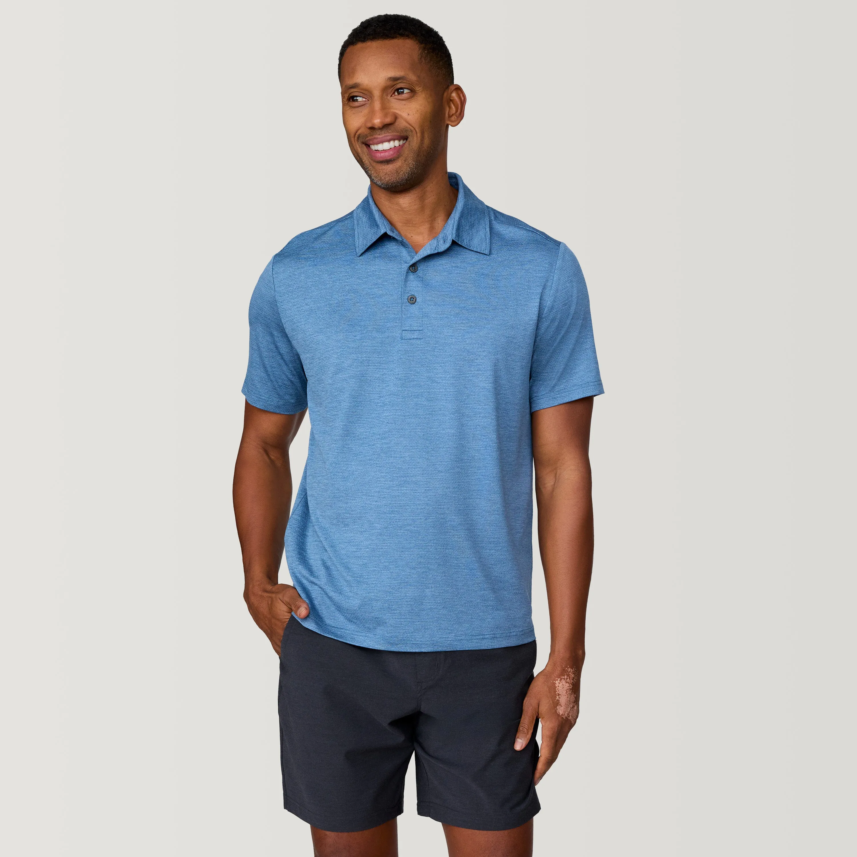 Men's SunFree UPF Polo Shirt sold by Free Country product image thumbnail 2