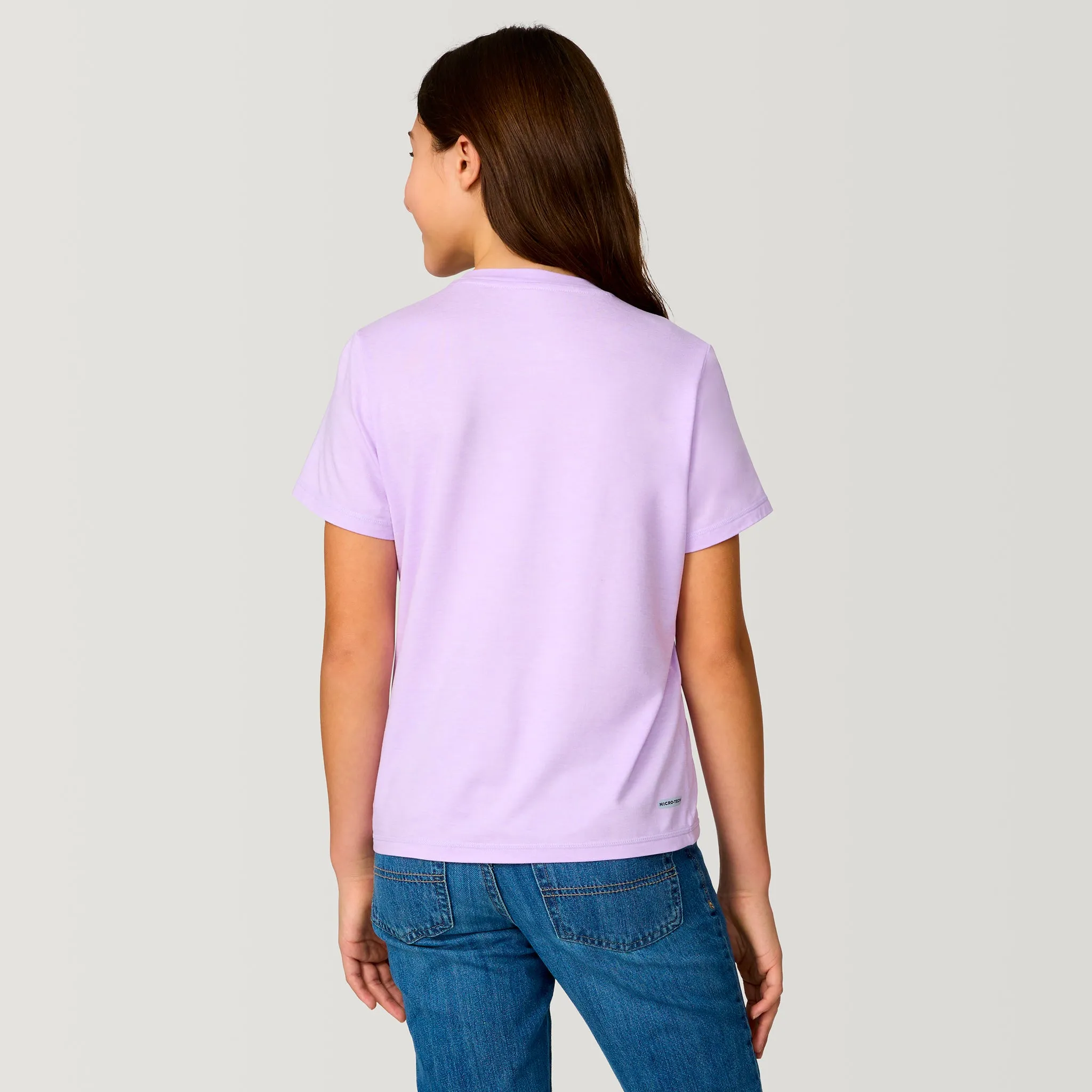 Girls' Microtech® Graphic Crew Neck Shirt sold by Free Country product image thumbnail 4
