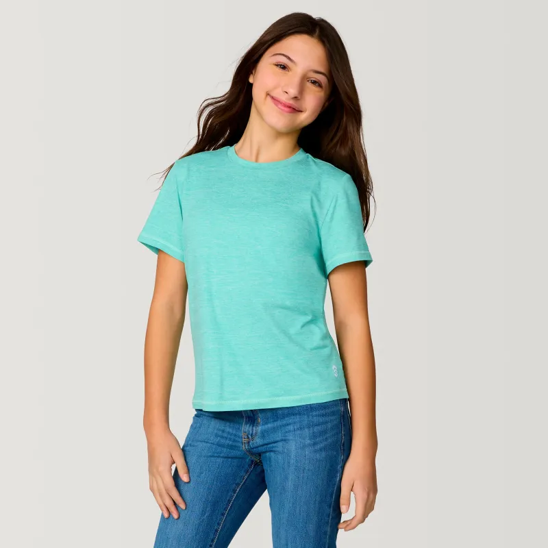 Girls' Microtech® Crew Neck Shirt sold by Free Country