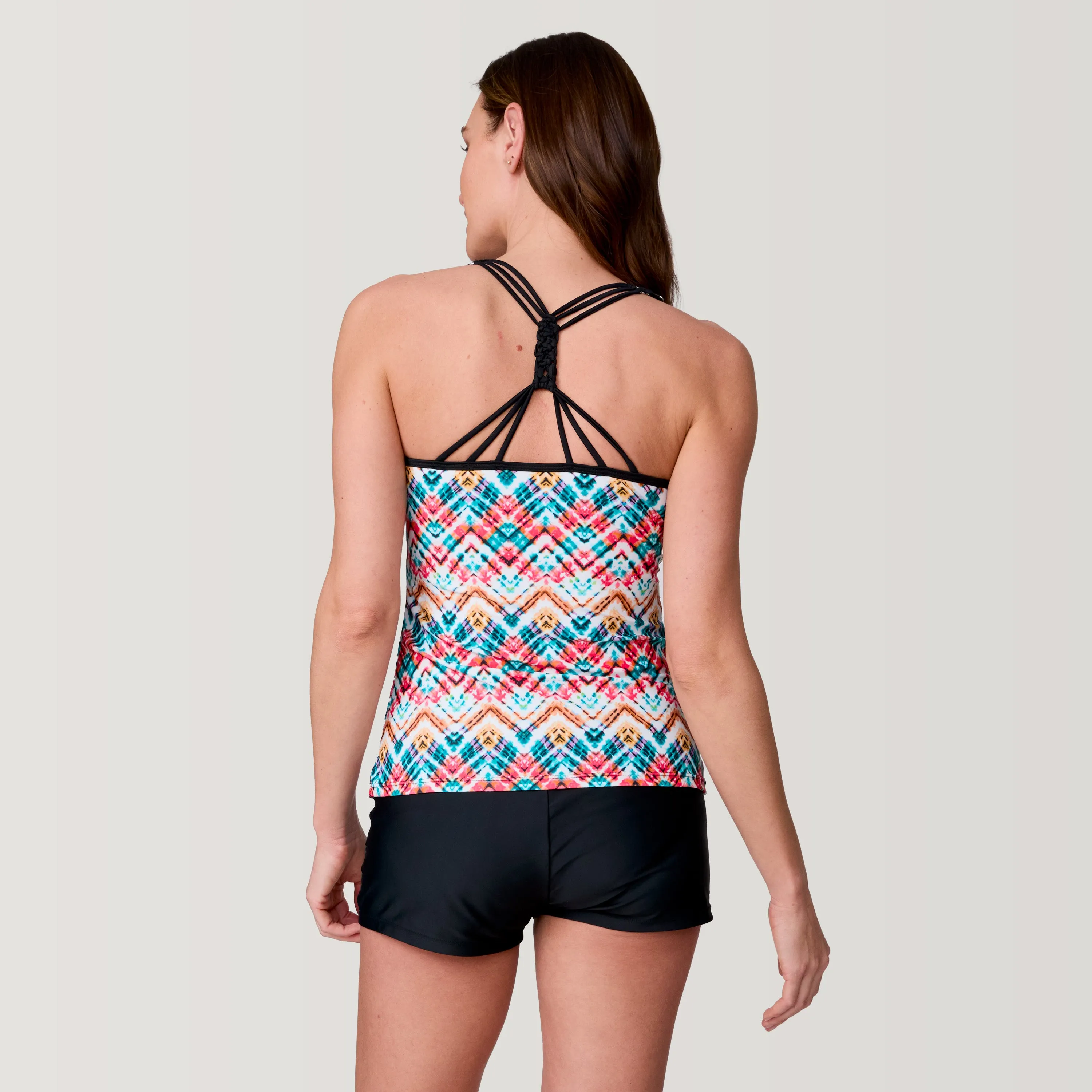 Women's Zigzag Zest Macrame Back Tankini Top sold by Free Country product image thumbnail 4