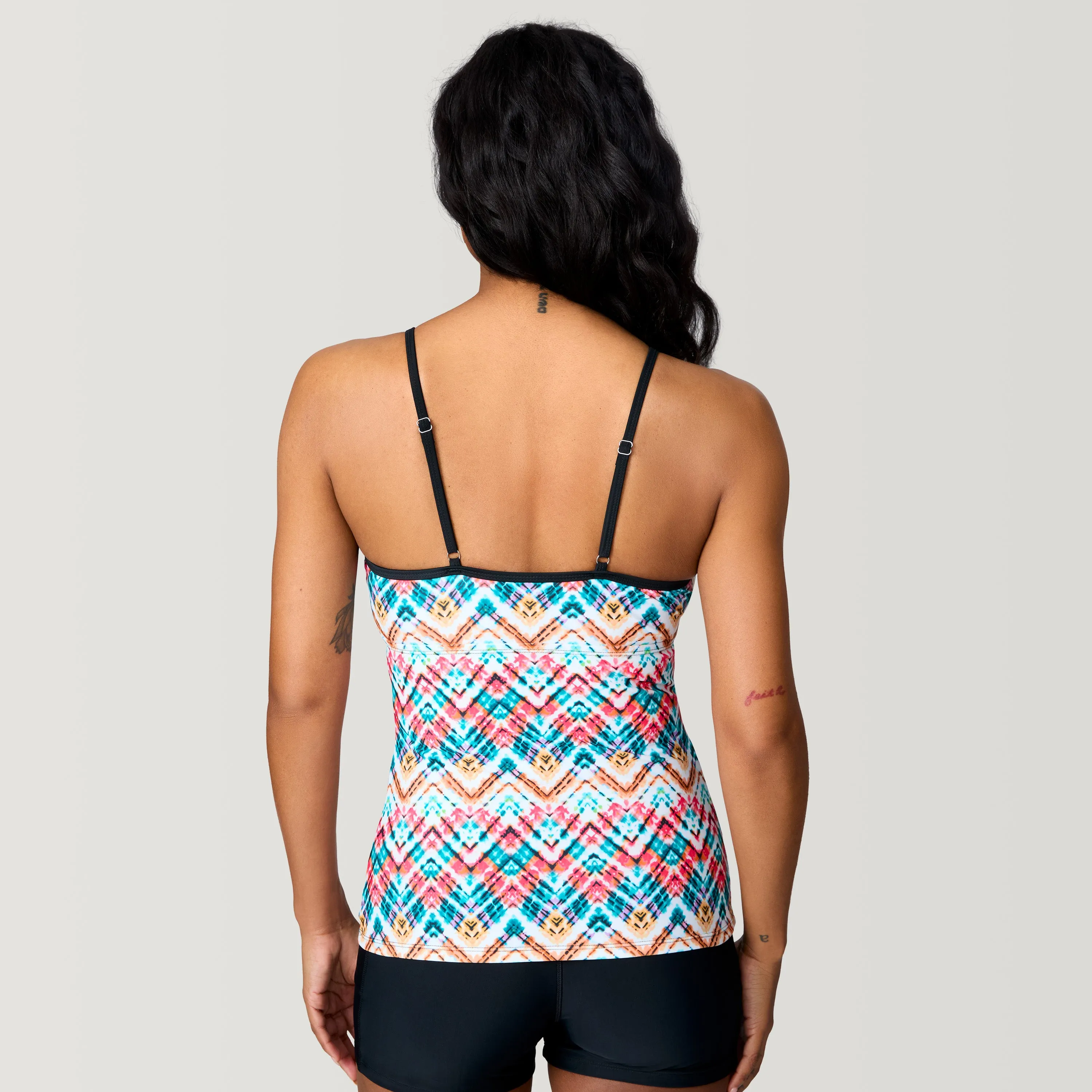 Women's Zigzag Zest 2-in-1 Keyhole Tankini Top sold by Free Country product image thumbnail 2