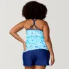Women's Plus Size Mirage Macrame Back Tankini Top sold by Free Country