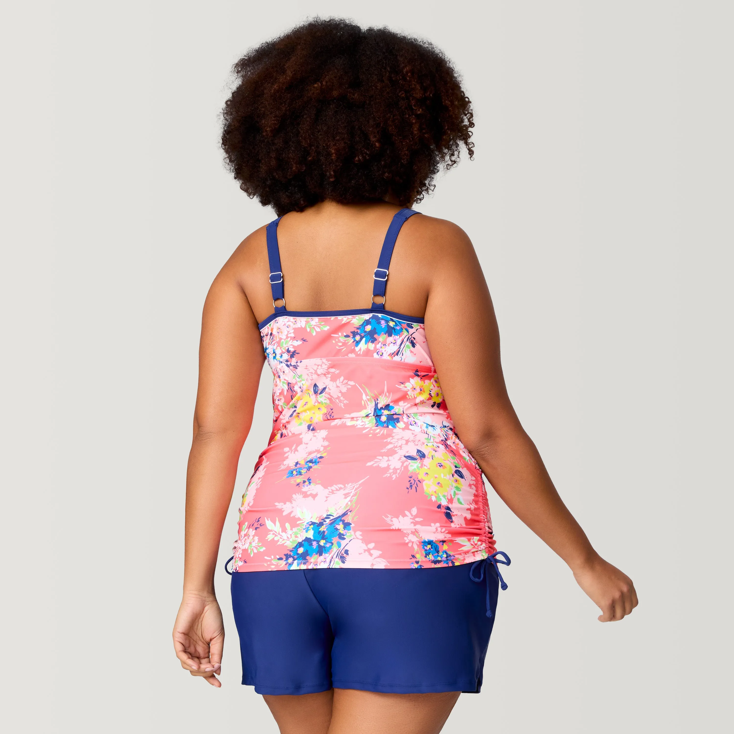 Women's Plus Size Poolside Bouquet Double Strap Tankini Top sold by Free Country product image thumbnail 2